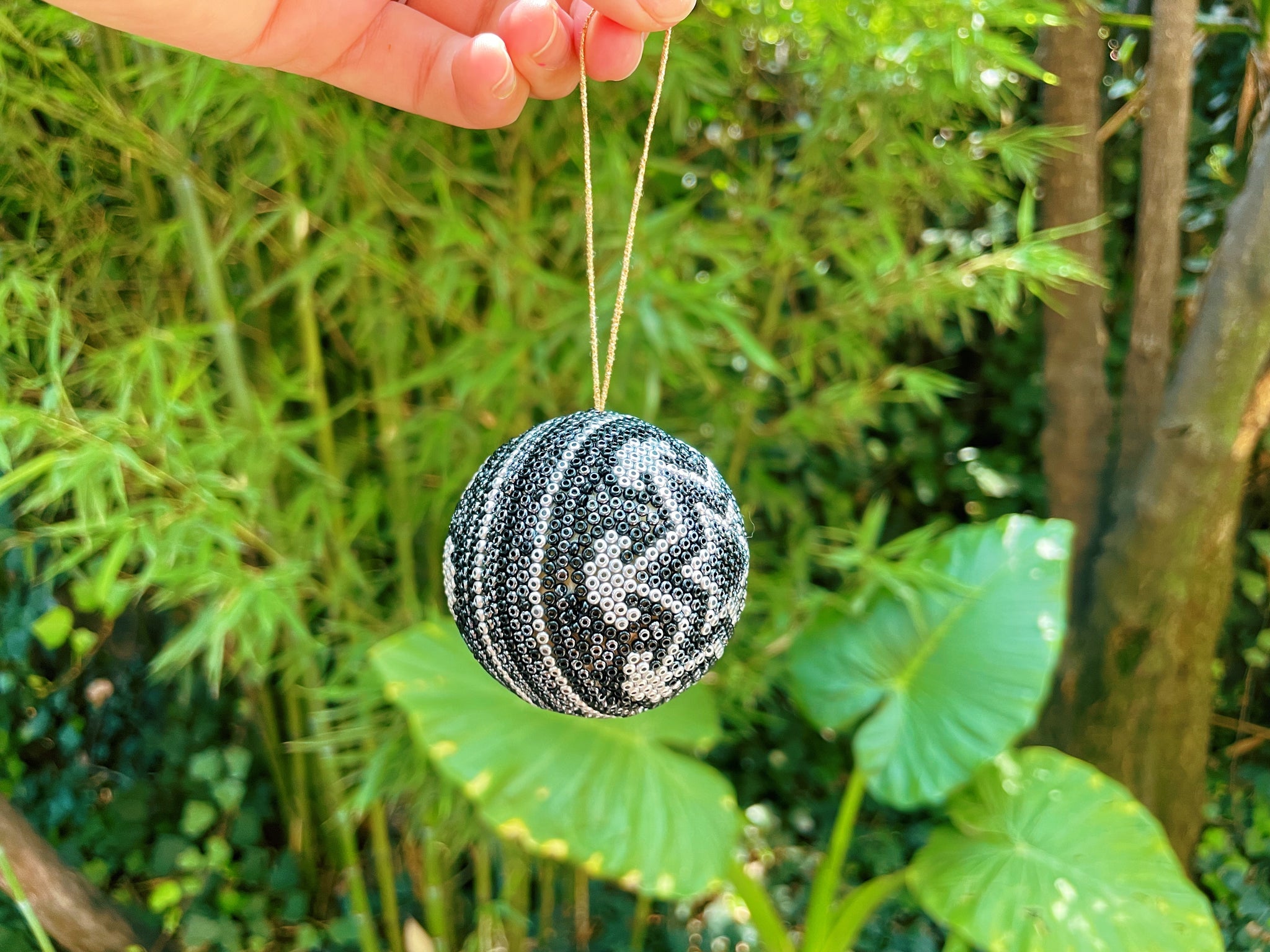 Mexican Huichol Ornament Ball