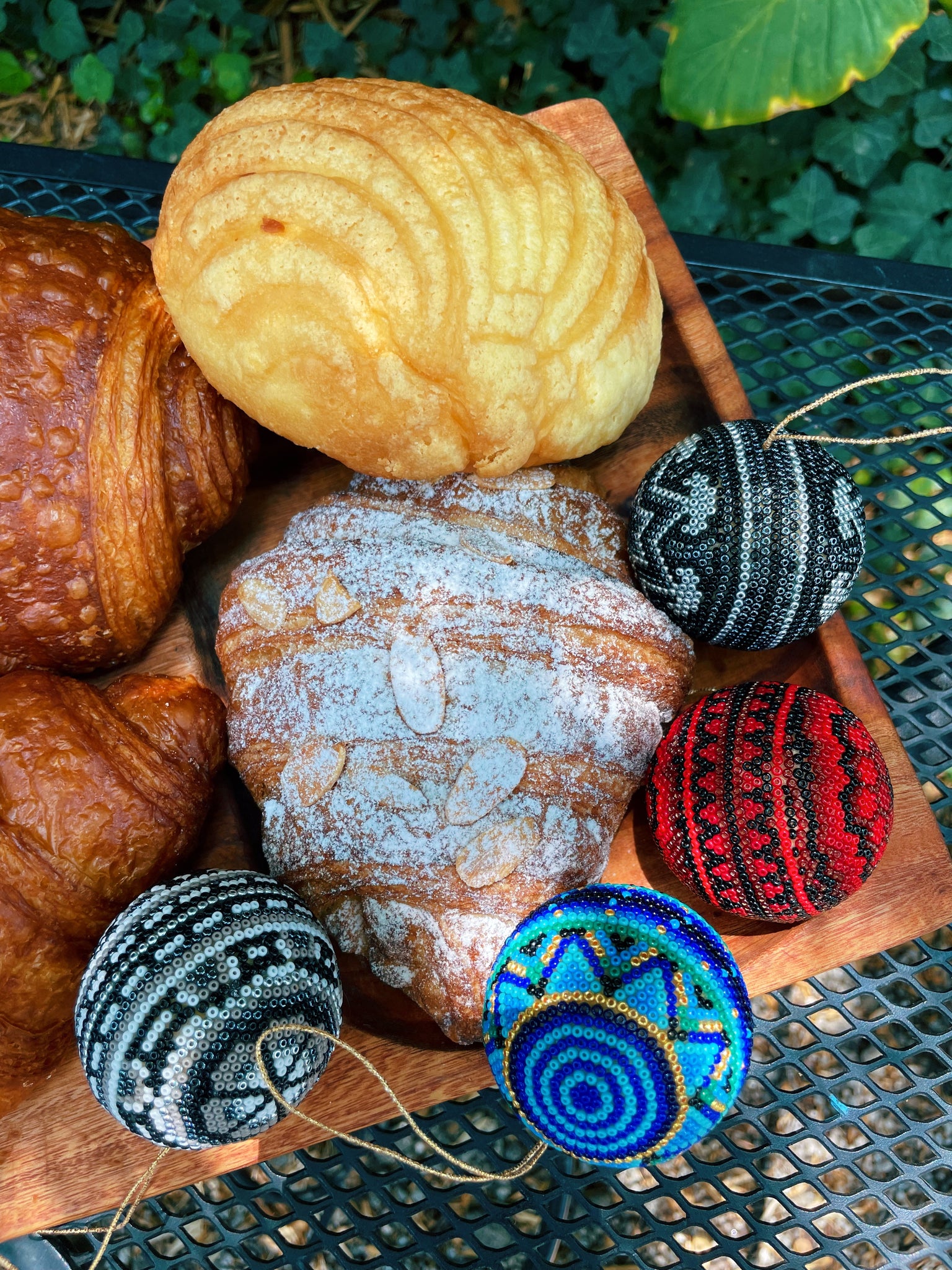 Mexican Huichol Ornament Ball