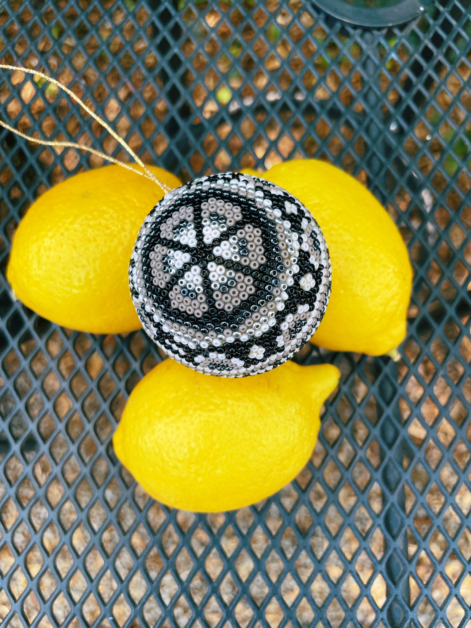 Mexican Huichol Ornament Ball