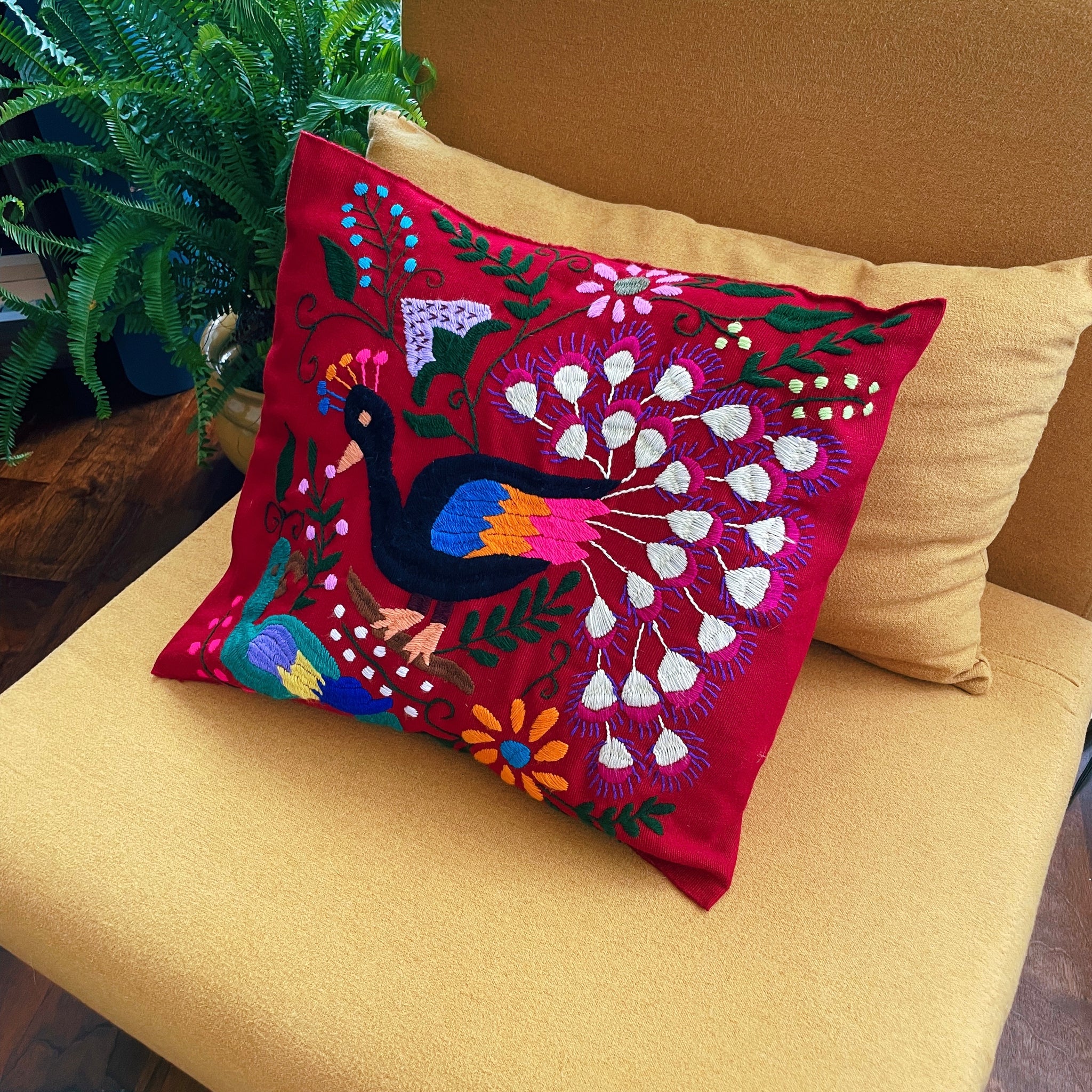 Embroidered Animal Mexican Pillow Case Pura Vida