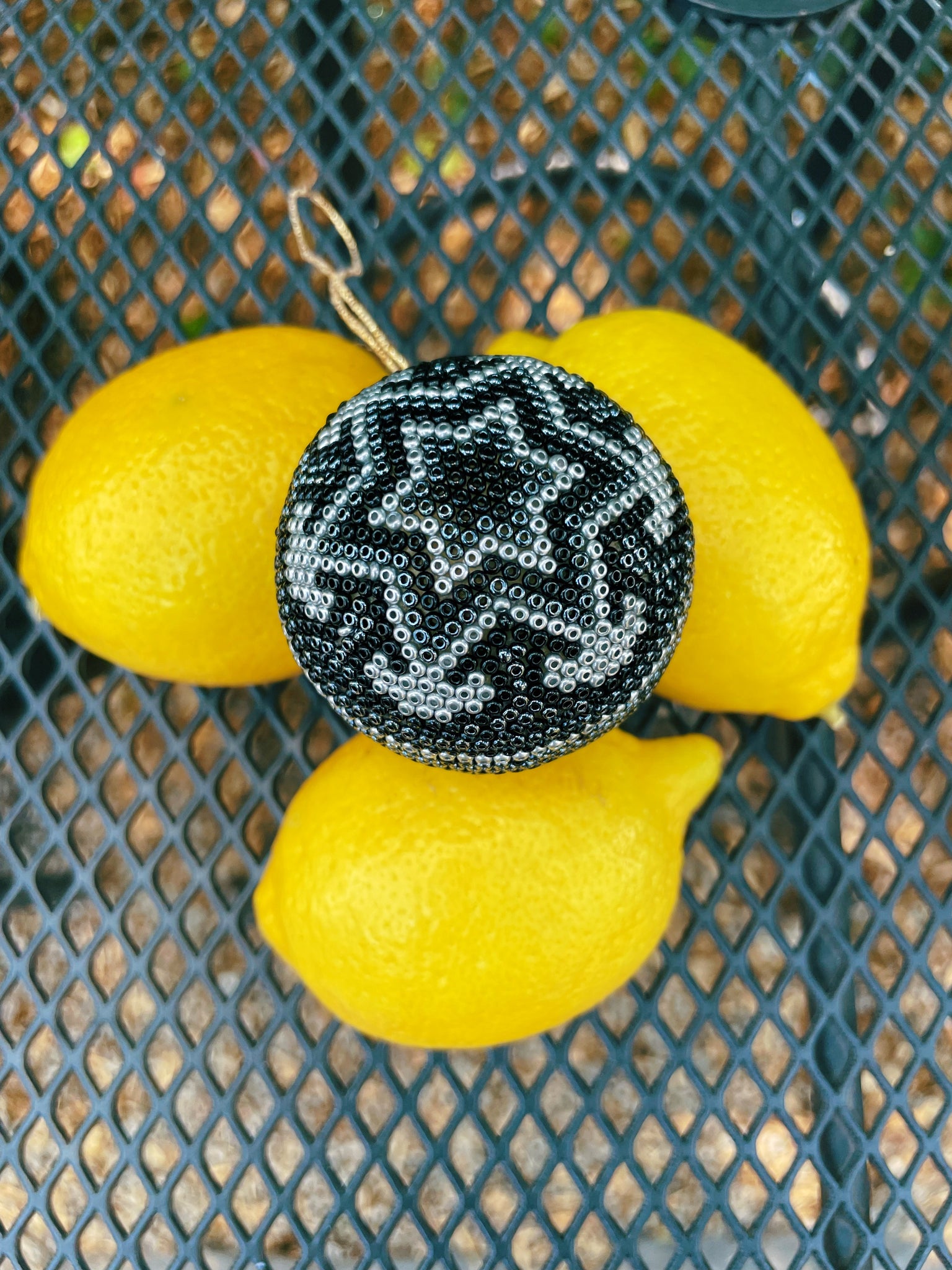 Mexican Huichol Ornament Ball