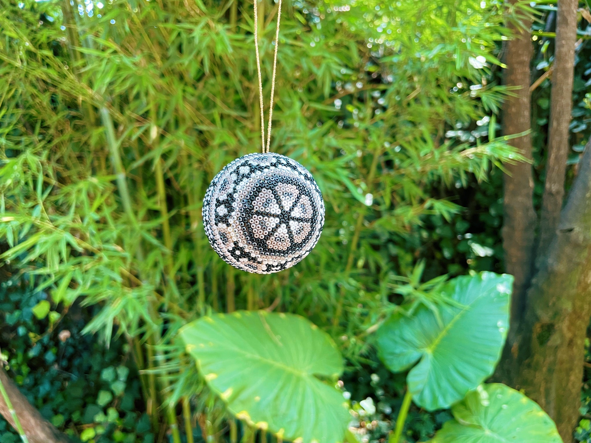 Mexican Huichol Ornament Ball