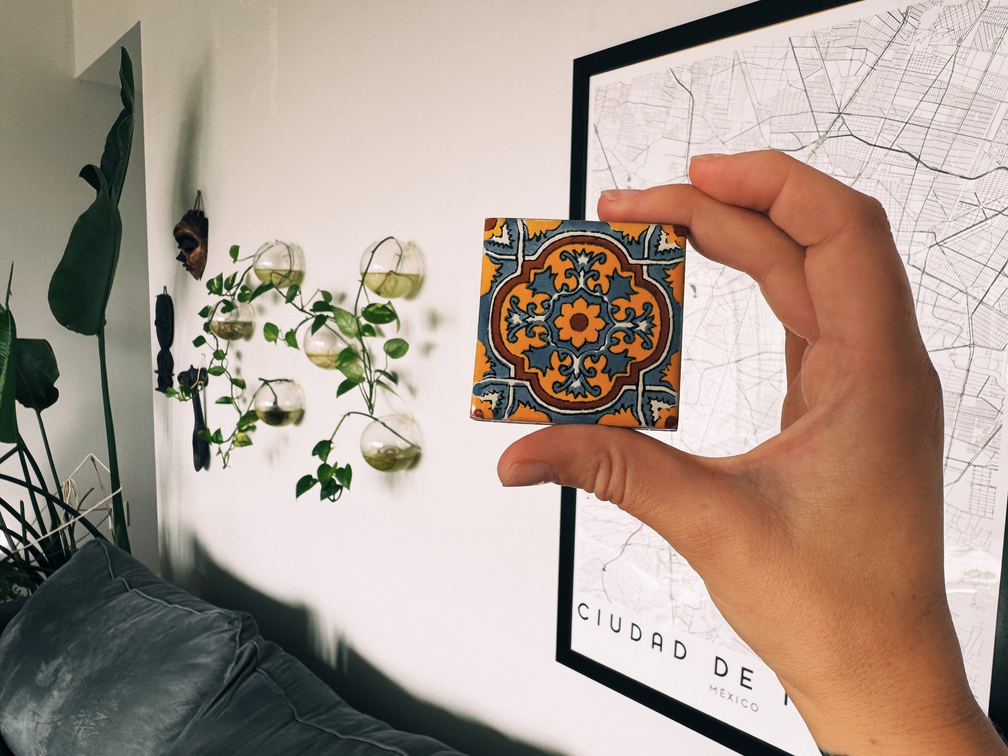 2x2" Super Strength Mexican Tile Magnets | Fridge Magnets | Creative Magnets