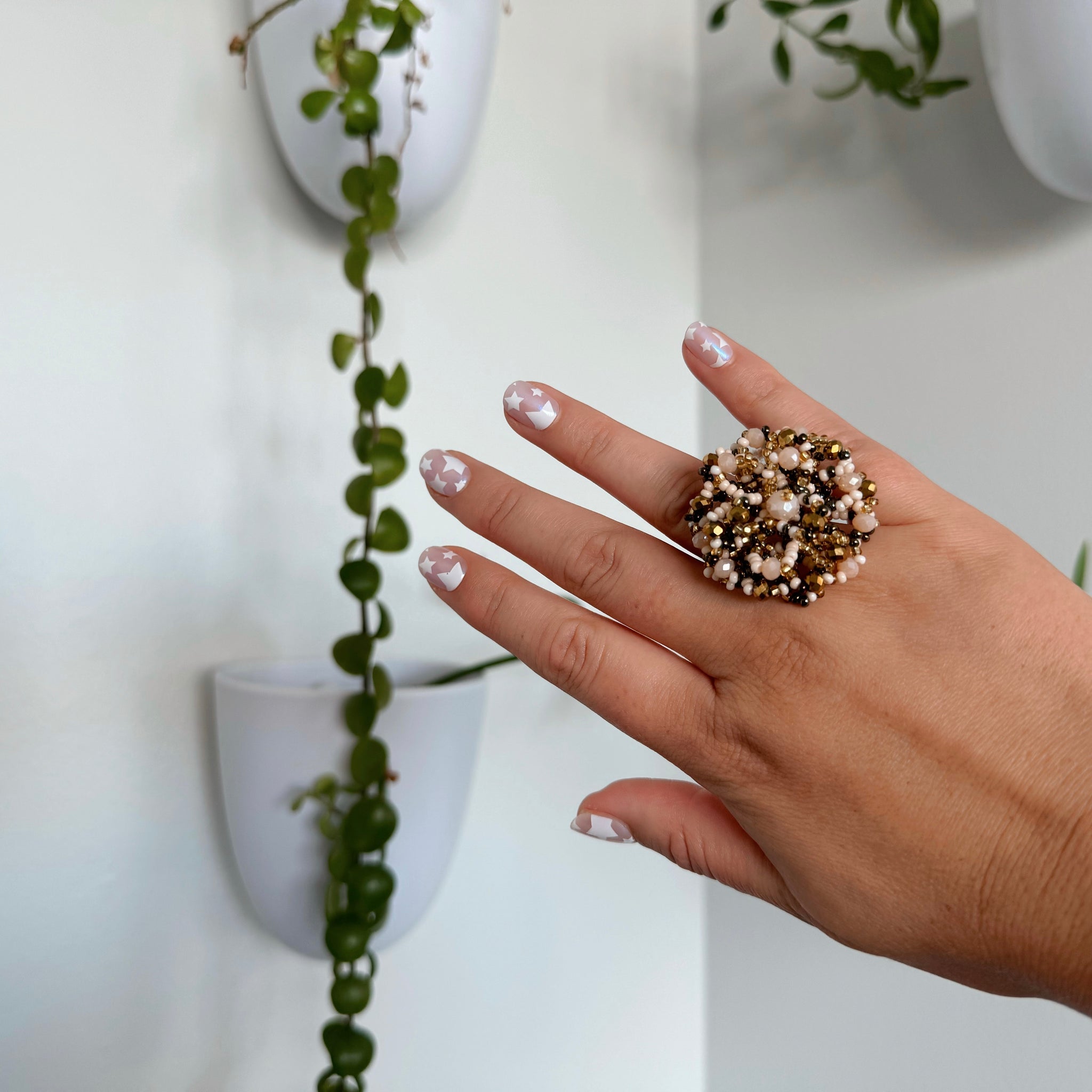 Mexican Huichol Beaded Ring