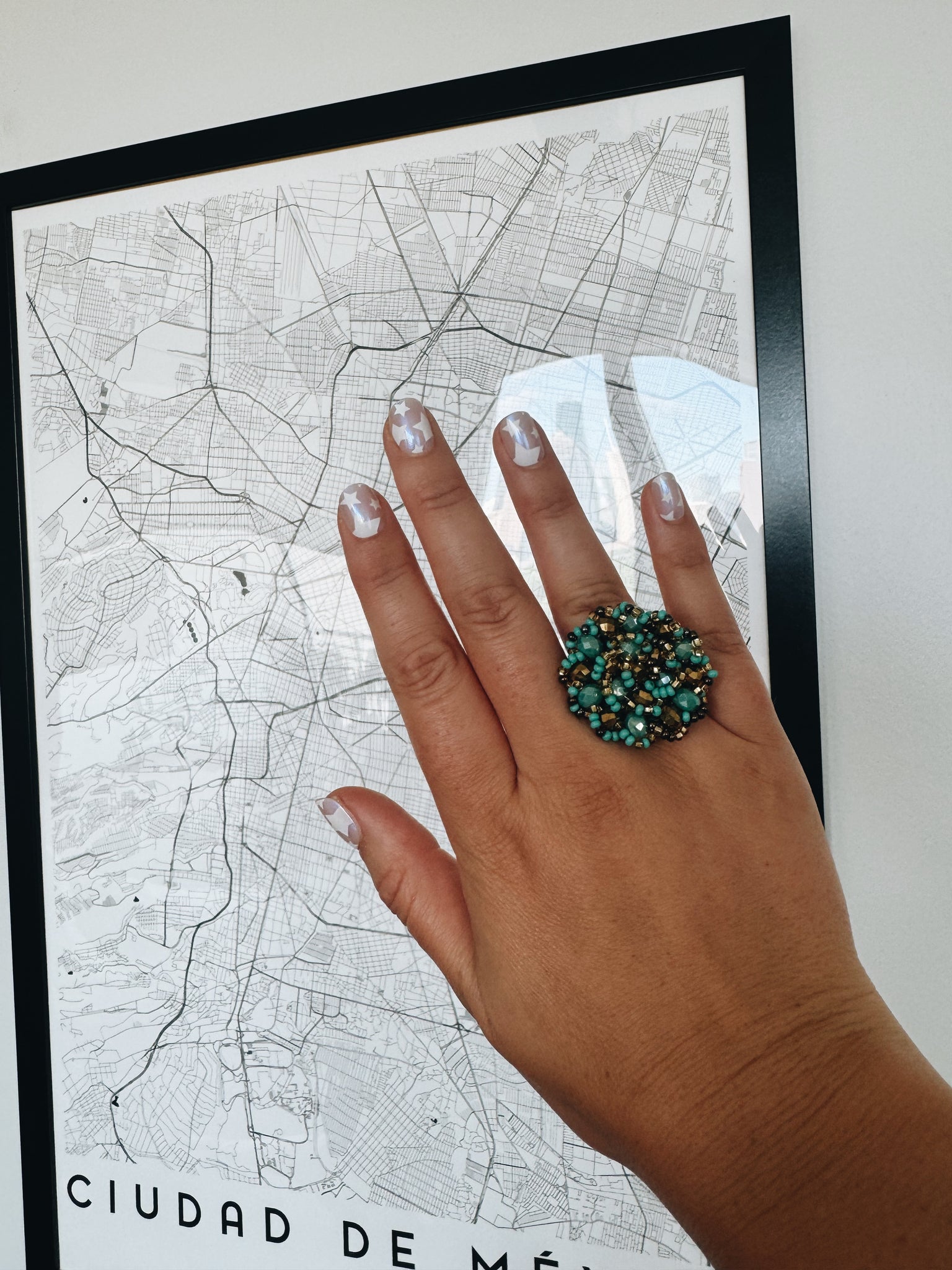 Mexican Huichol Beaded Ring