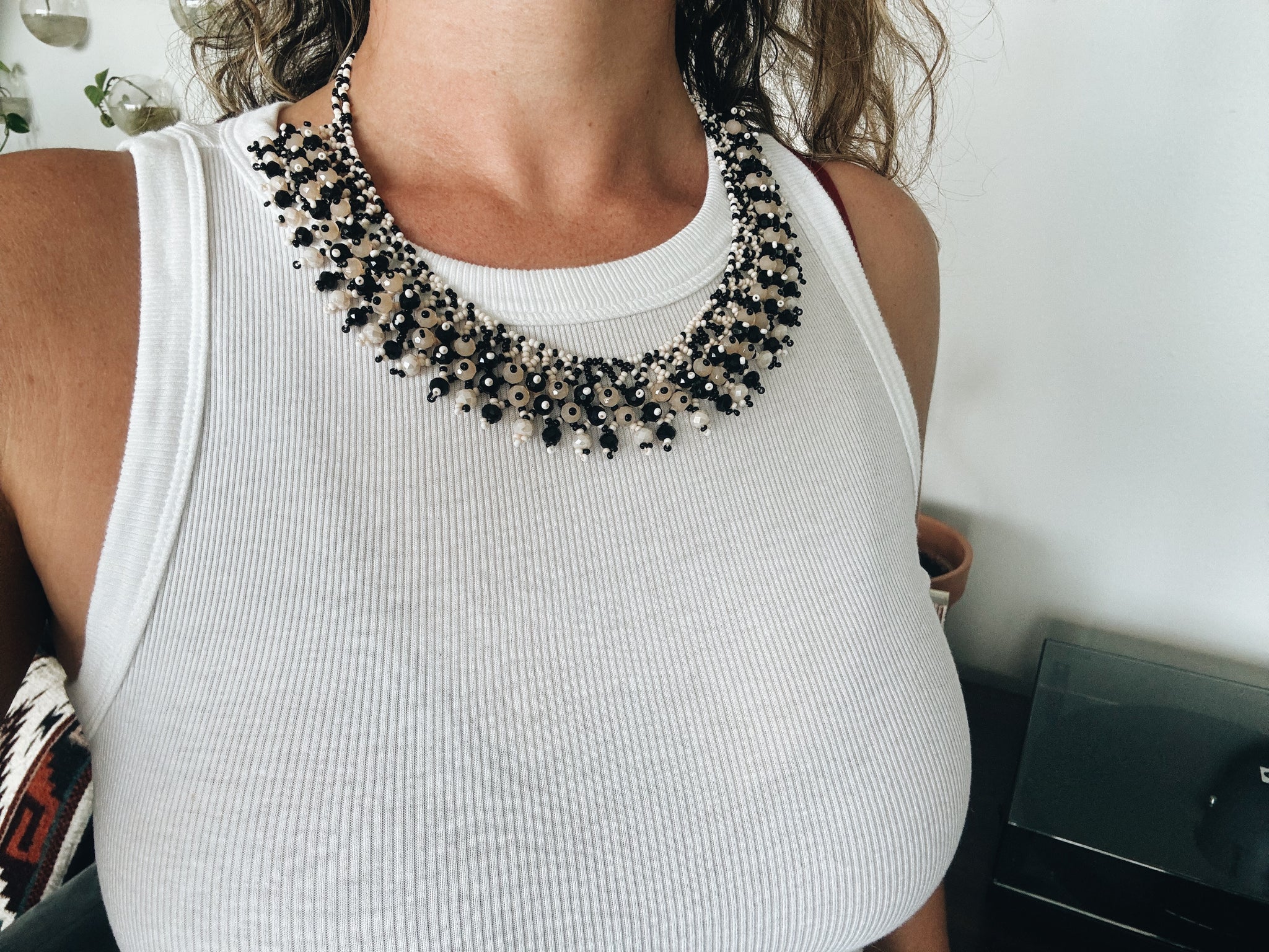 Mexican Huichol Statement Necklace