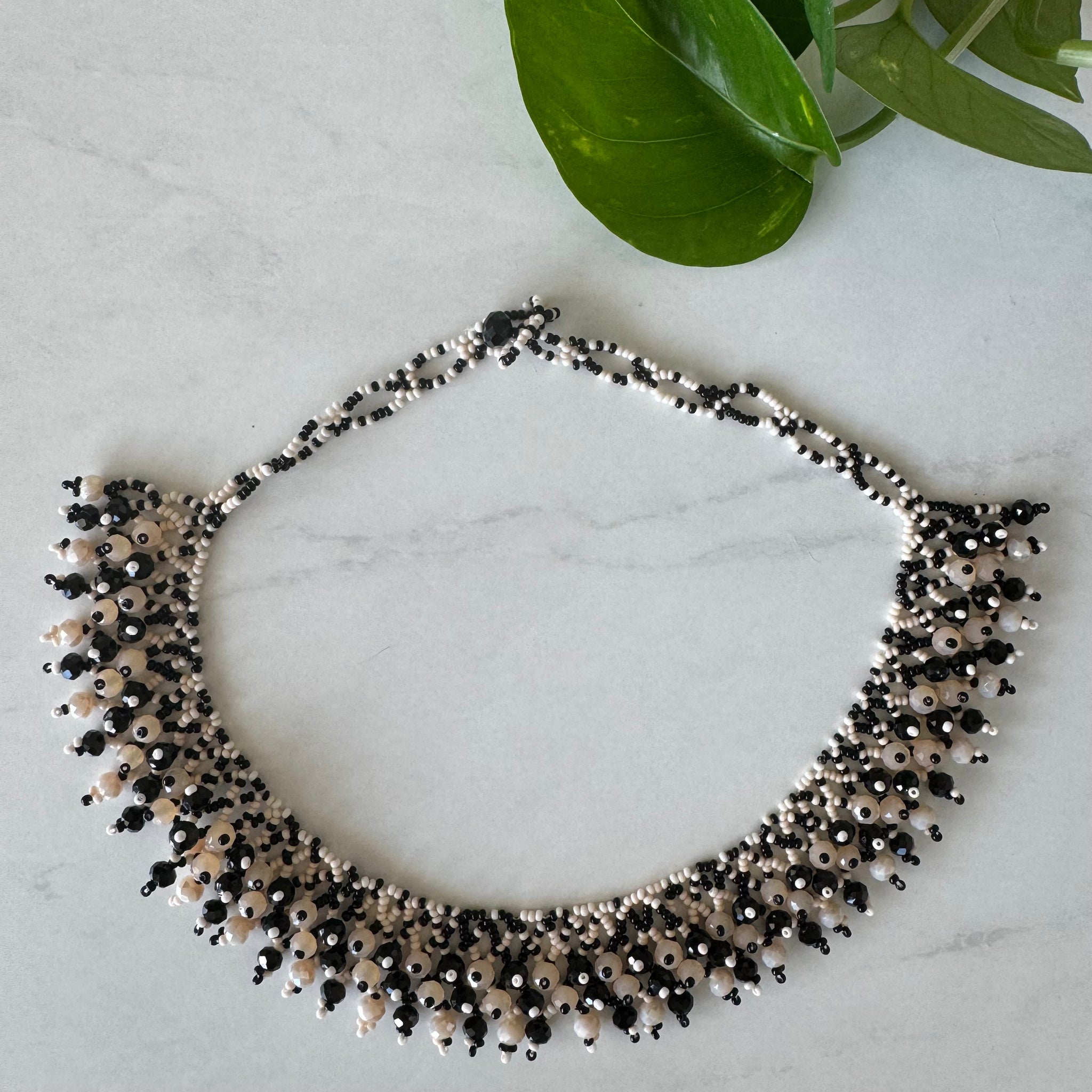 Mexican Huichol Statement Necklace