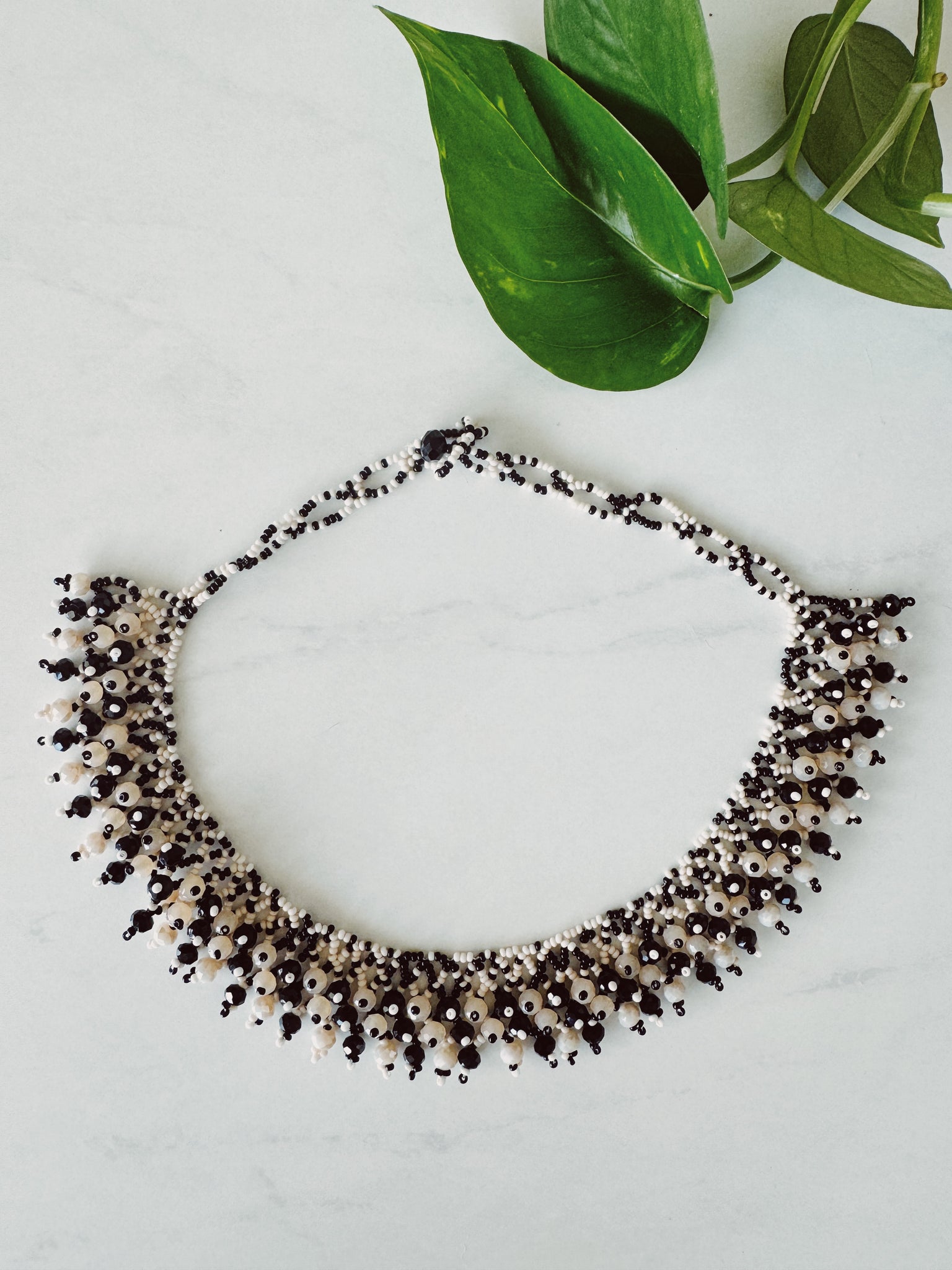 Mexican Huichol Statement Necklace