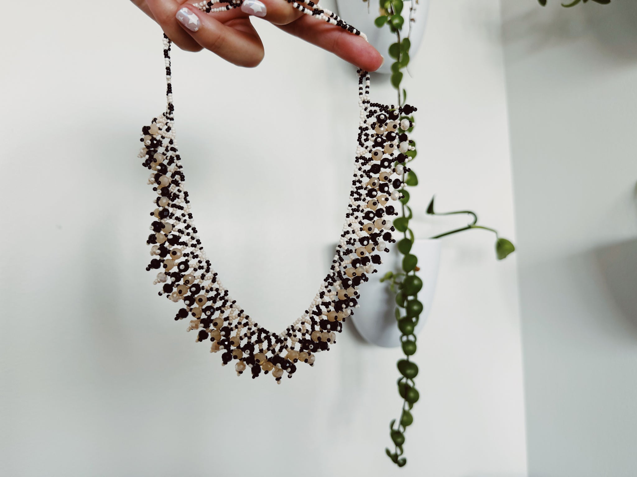 Mexican Huichol Statement Necklace