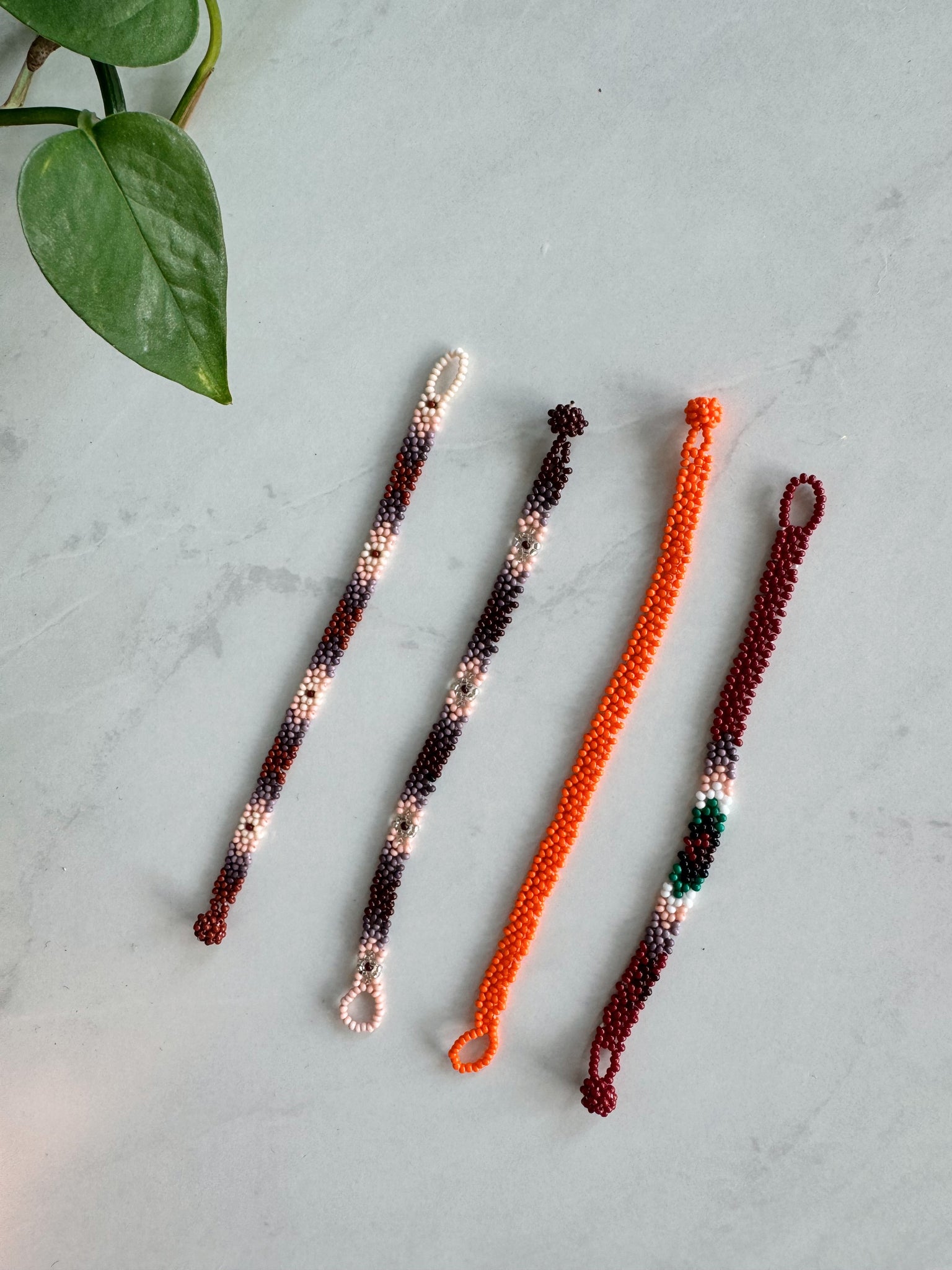 Mexican Huichol Beaded Bracelet | flowers KIDS