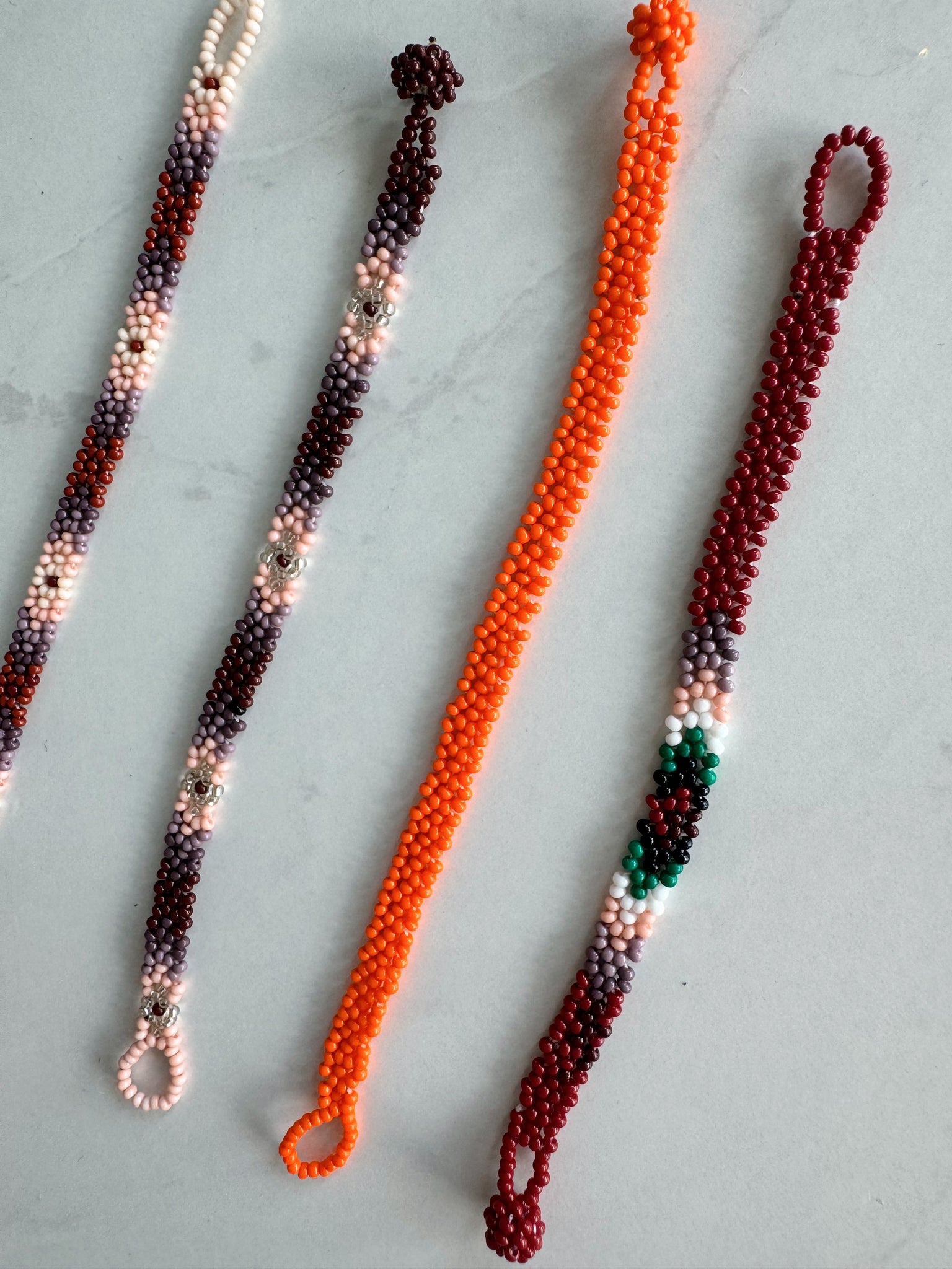 Mexican Huichol Beaded Bracelet | flowers KIDS