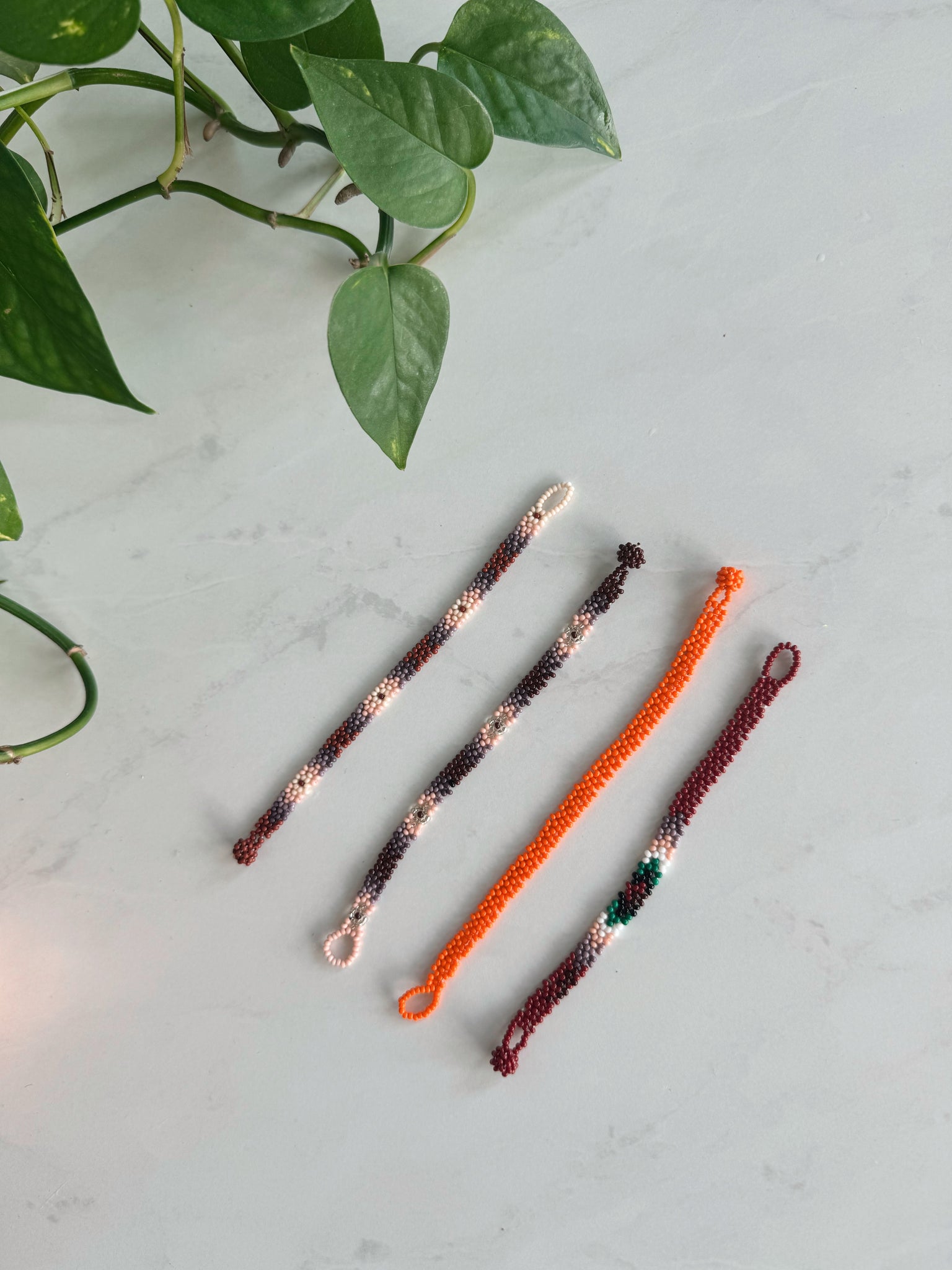 Mexican Huichol Beaded Bracelet | flowers KIDS