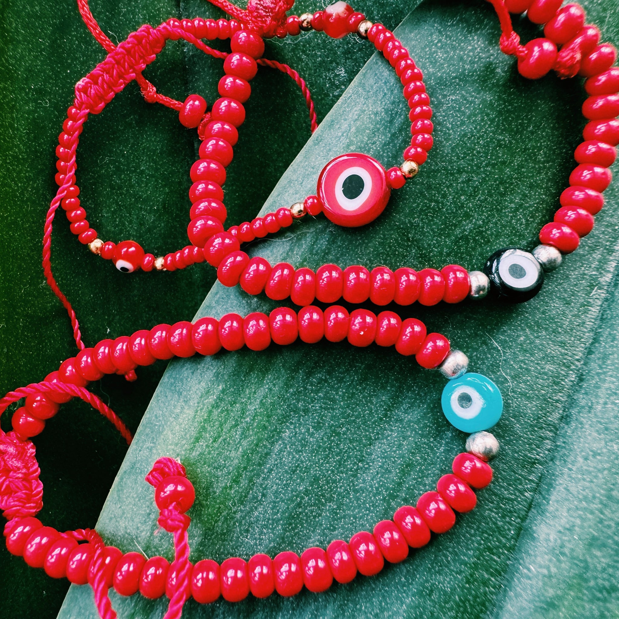 Mexican Huichol Beaded Bracelet | evil eye KIDS