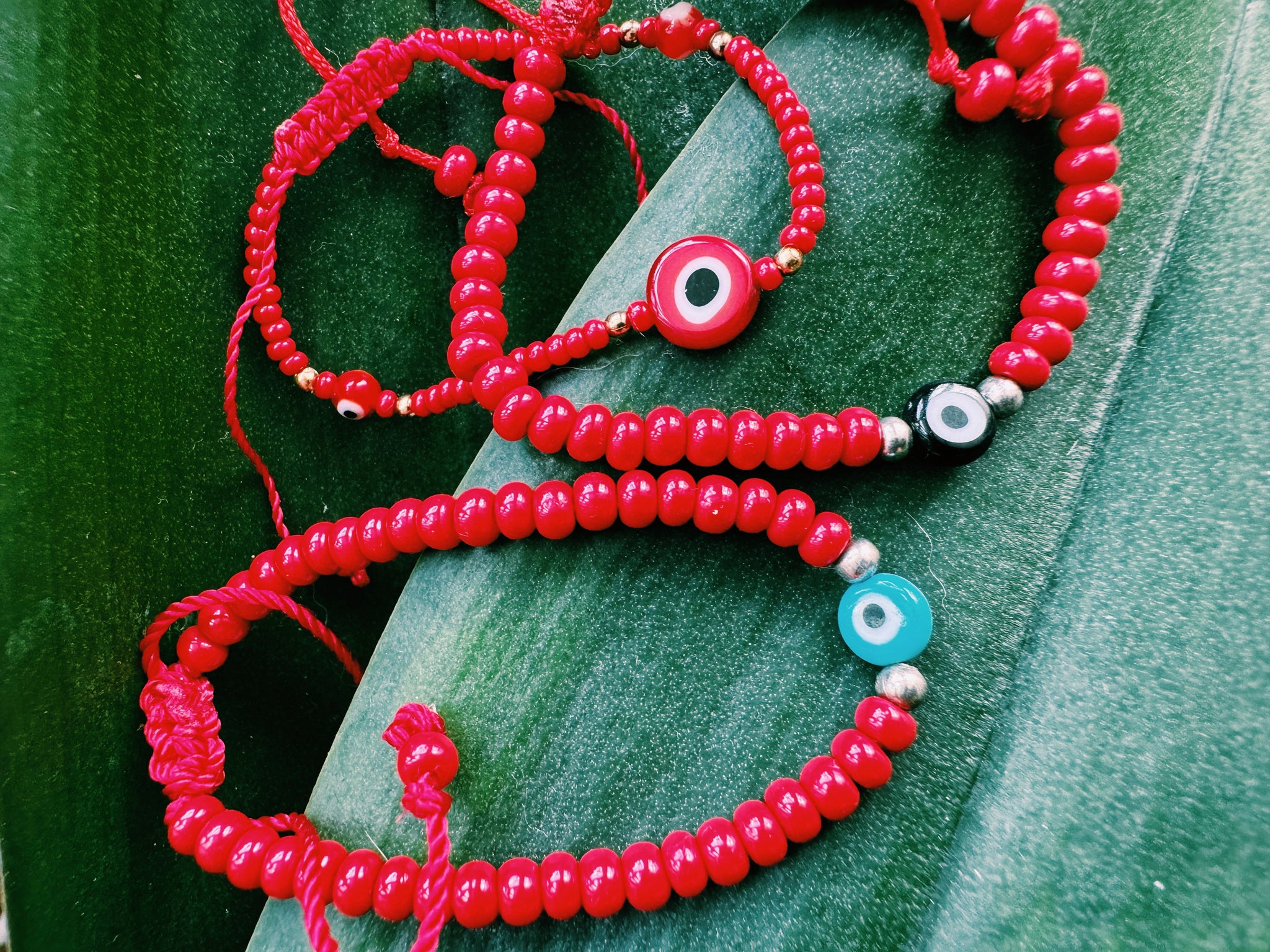 Mexican Huichol Beaded Bracelet | evil eye KIDS