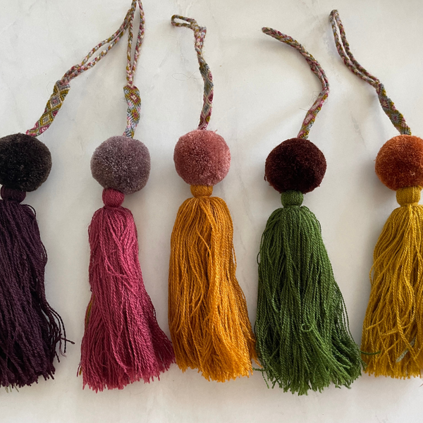 Circle tassels | colorful ornament charm | christmas tree decor Pura Vida