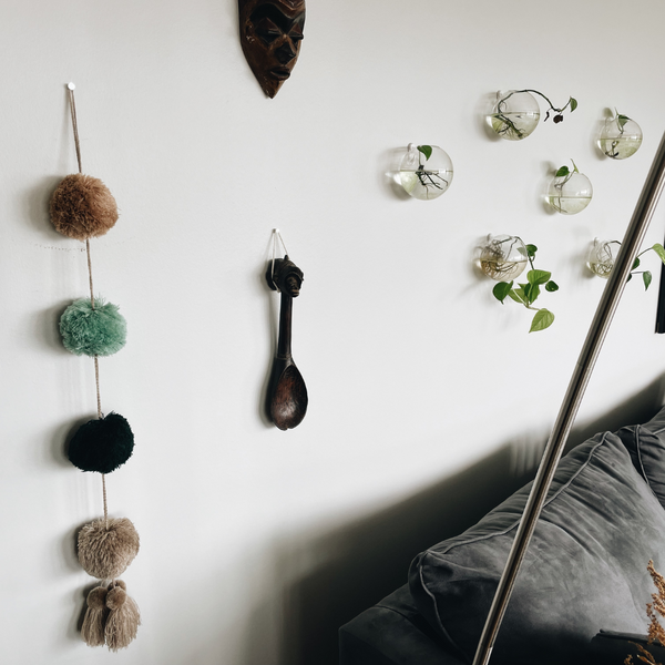 Huge 35 in pompom tassels long cord|colorful charm| ornament decor| mexican pom pom Pura Vida