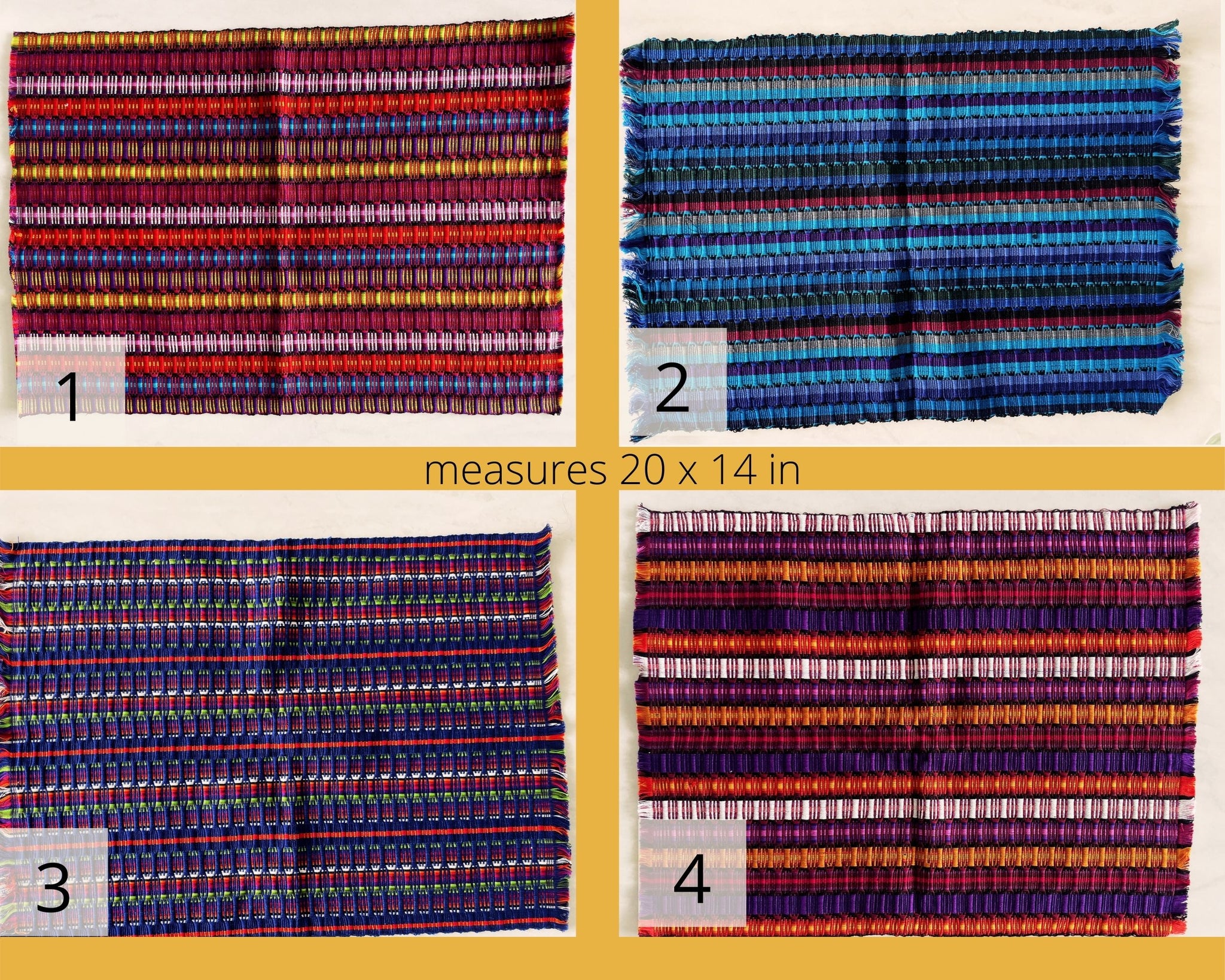 Mexican Cotton Placemats Pura Vida