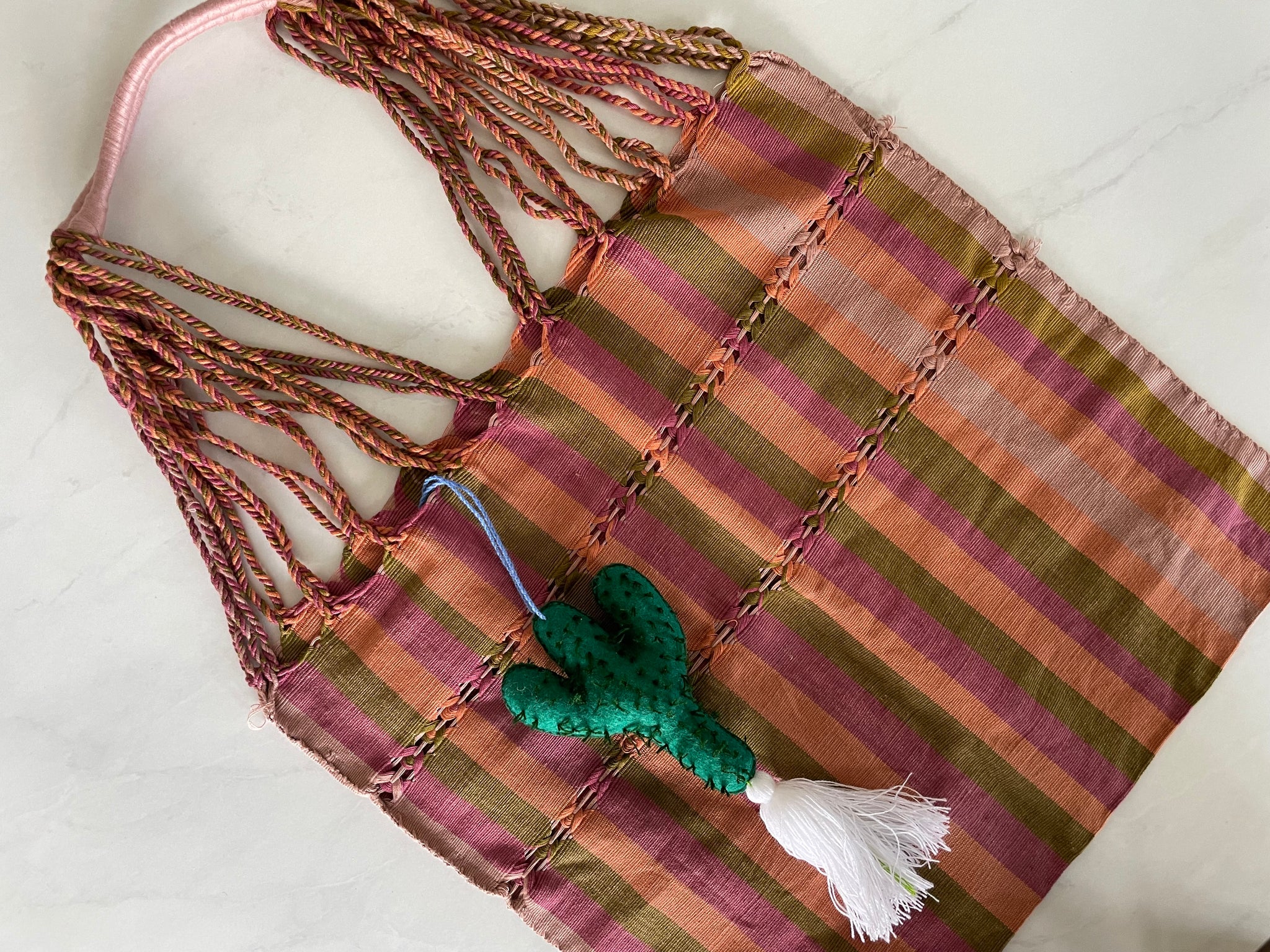 Embroidered Cactus | cactus ornament charm | purse southern decor Pura Vida