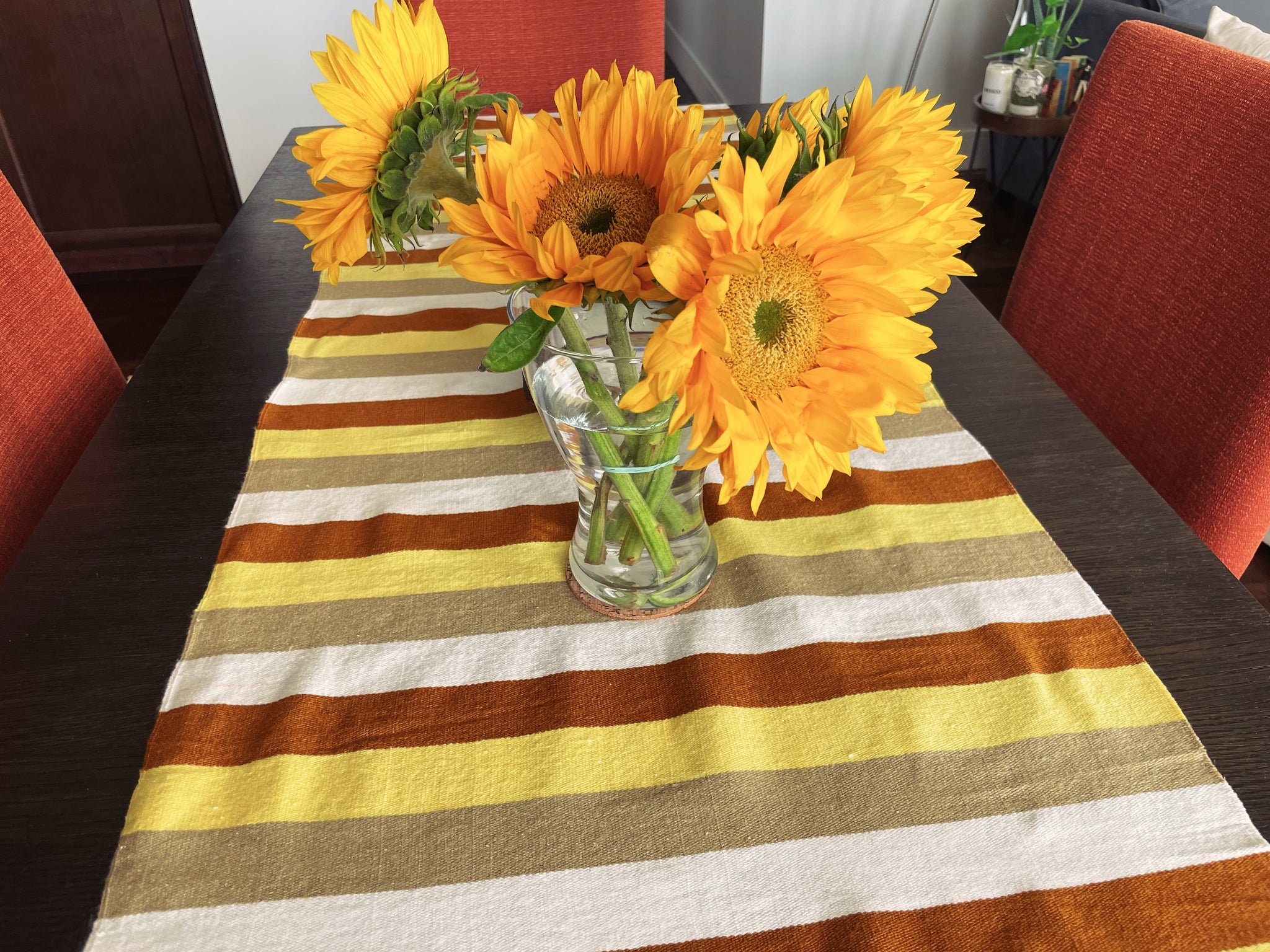 Mexican Cotton Loom Table Runner Pura Vida