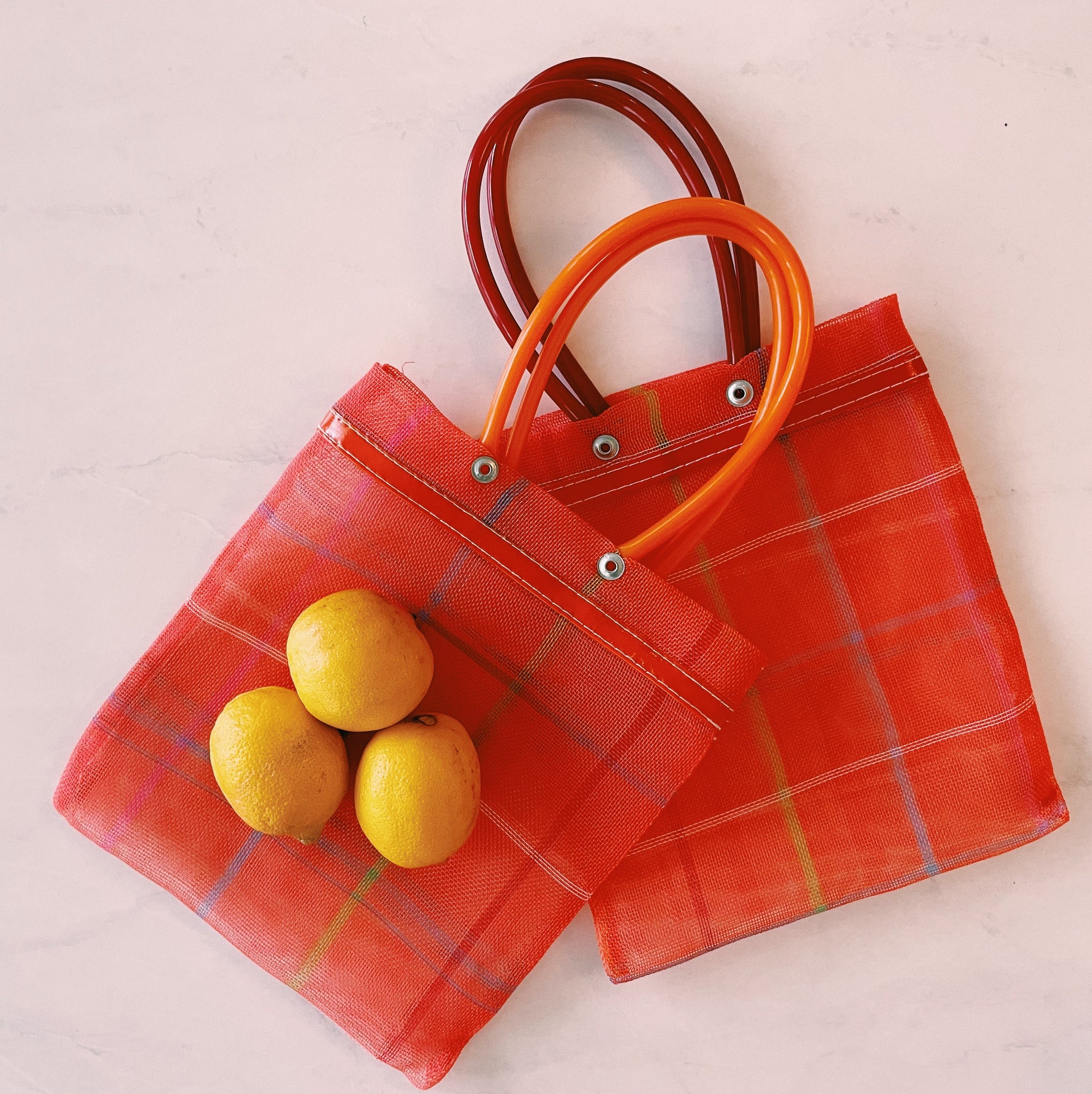 Mini Mexican Plastic Candy Purse Market Bag 7x7 in Pura Vida