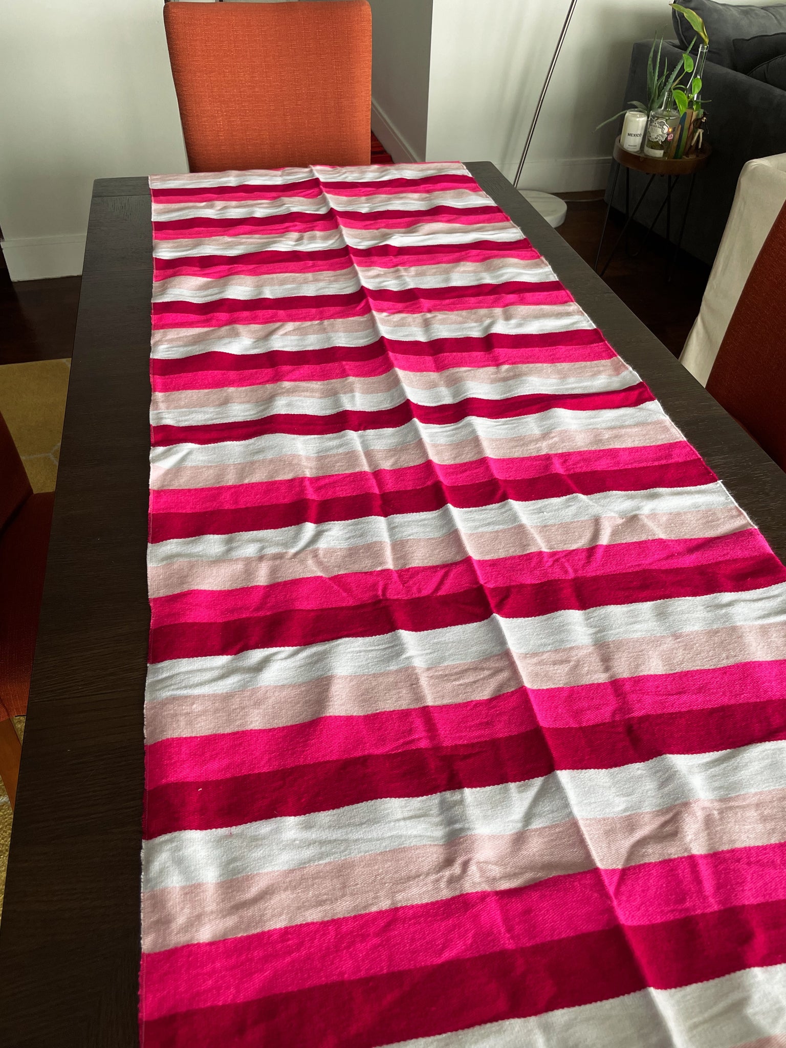 Mexican Cotton Loom Table Runner Pura Vida