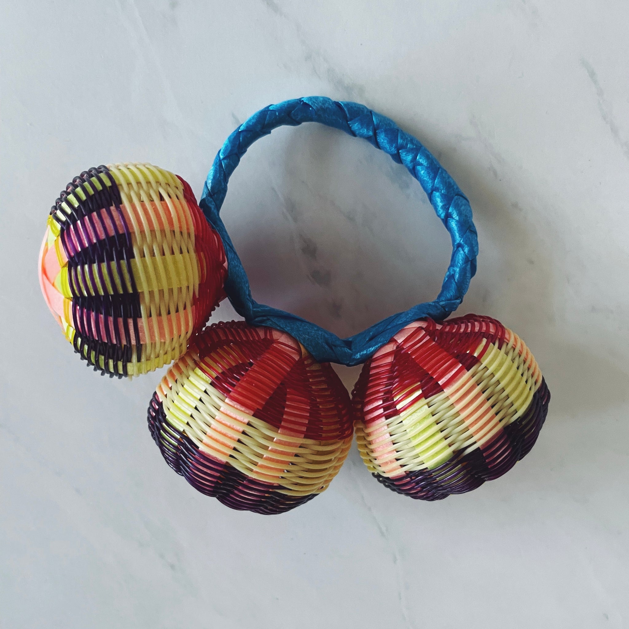 3 Rattles Mexican Baby Rattle Pura Vida