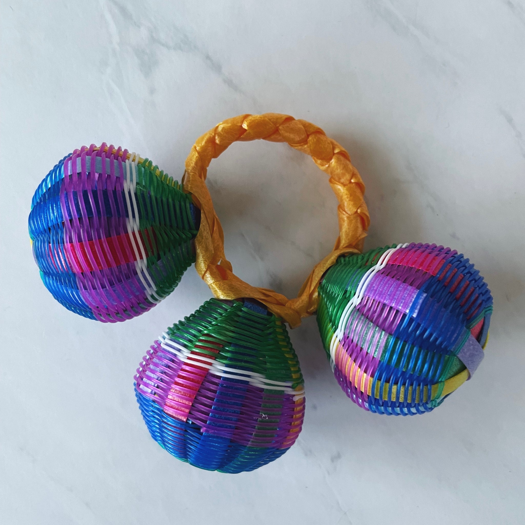 3 Rattles Mexican Baby Rattle Pura Vida