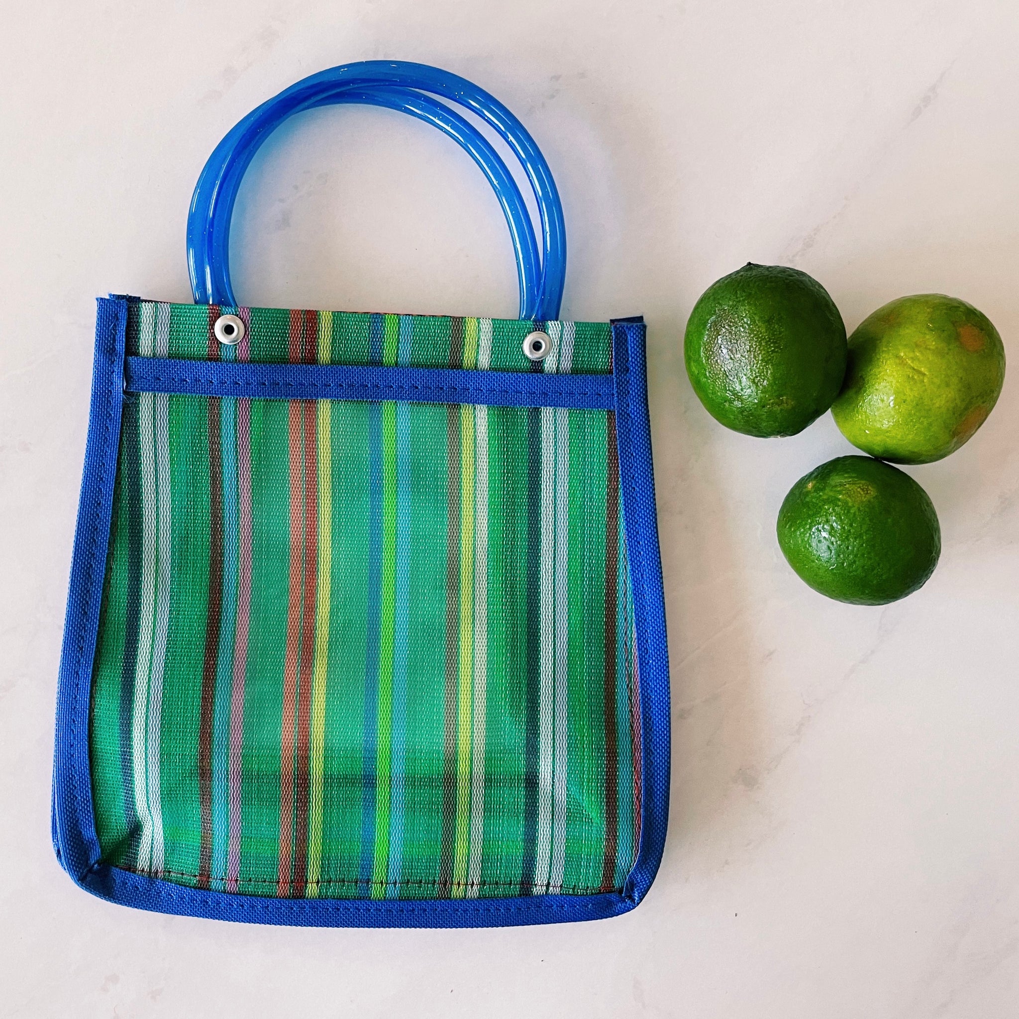 Mexican Frida Plastic Tote Purse 8 x 8 in Pura Vida