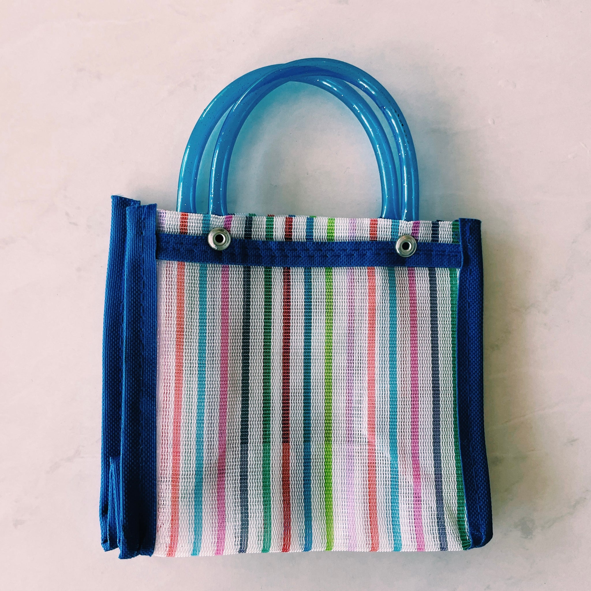 Mexican Frida & Catrina Plastic Tote Purse 6 x 5 in Pura Vida