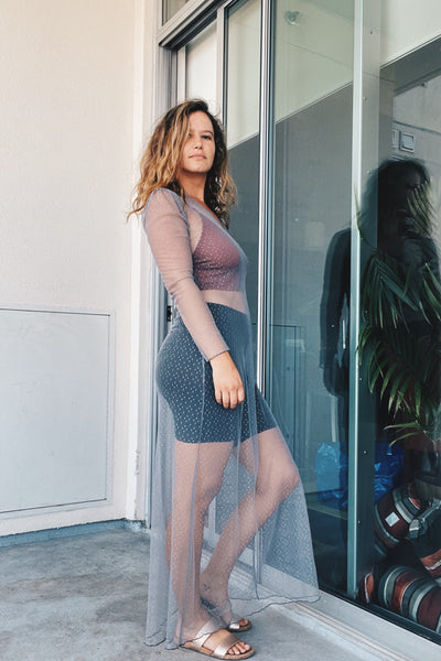 Impala Mesh Coverup Gray Pura Vida