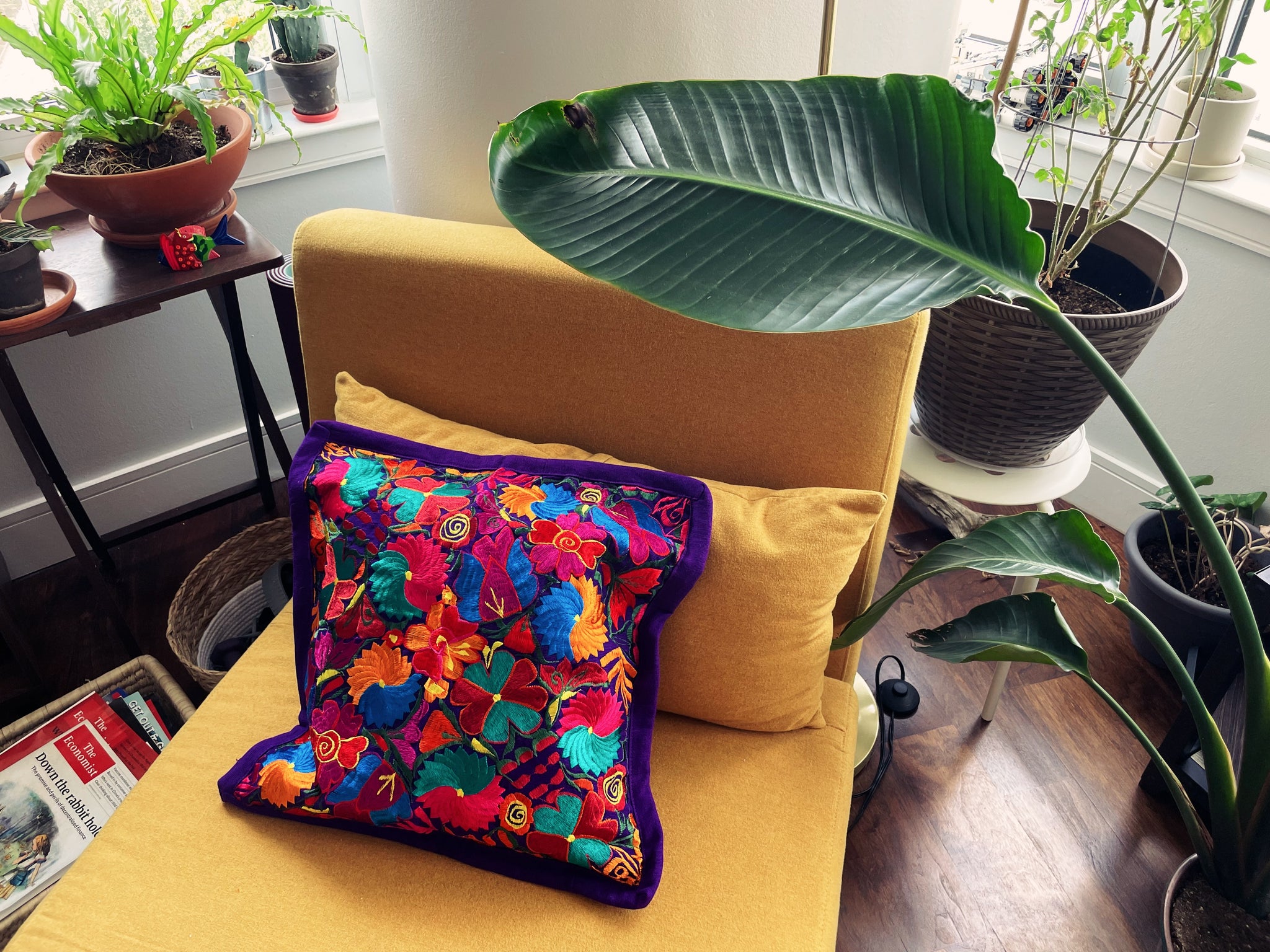 Embroidered Mexican Pillow Case Pura Vida