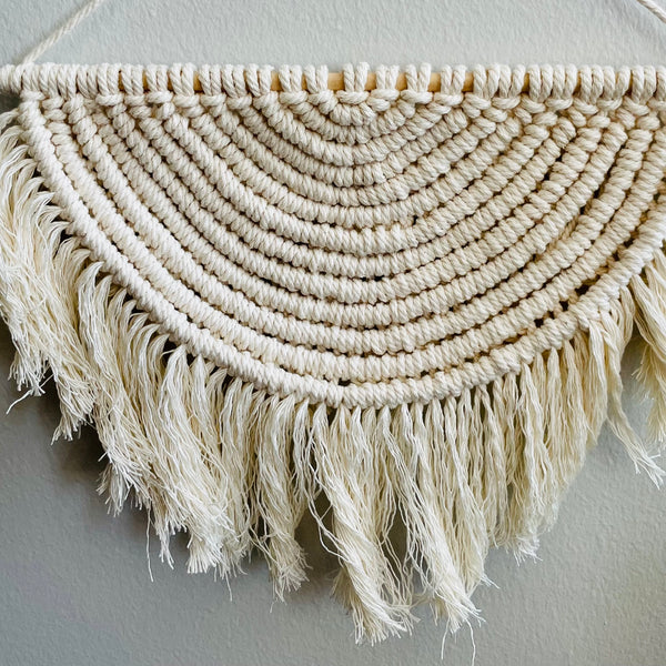 Macrame Half Moon Wall Hanging Pura Vida