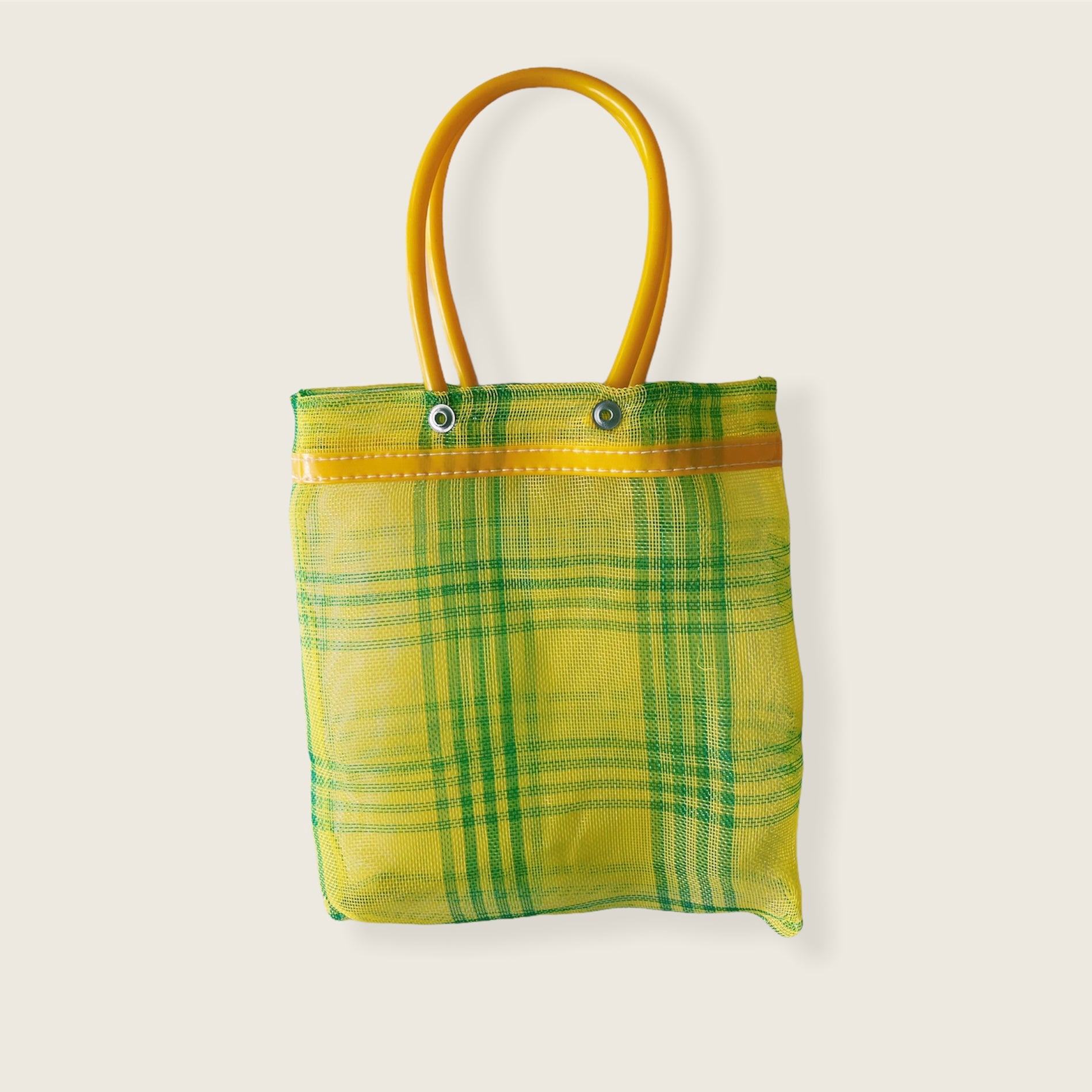 Mini Mexican Plastic Candy Purse Market Bag 7x7 in Pura Vida