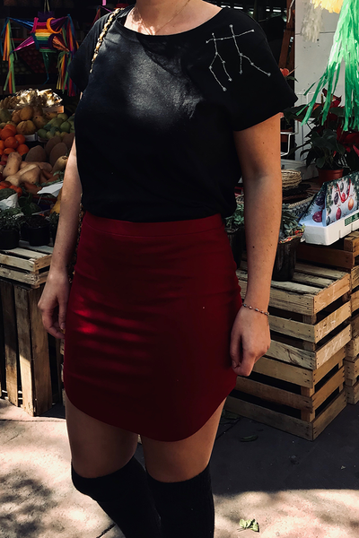 Constellation Embroidered T-Shirt Gemini Woman Pura Vida