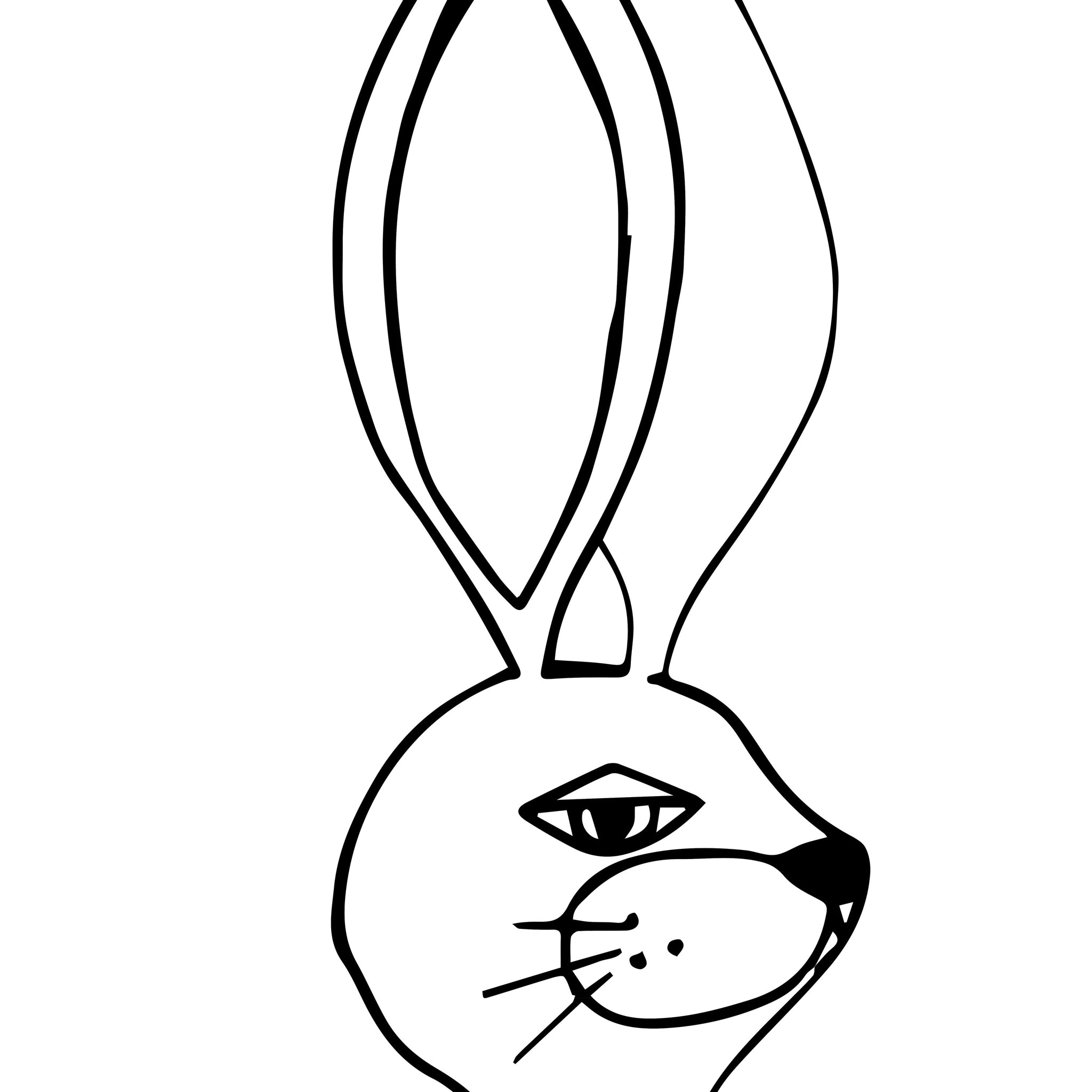 Bunny Portrait Nursery Art Print Pura Vida