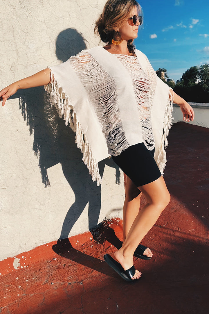 Zipolite Beige Long Top Pura Vida