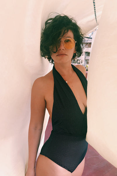 Esmeralda Swimsuit Black Dots Pura Vida