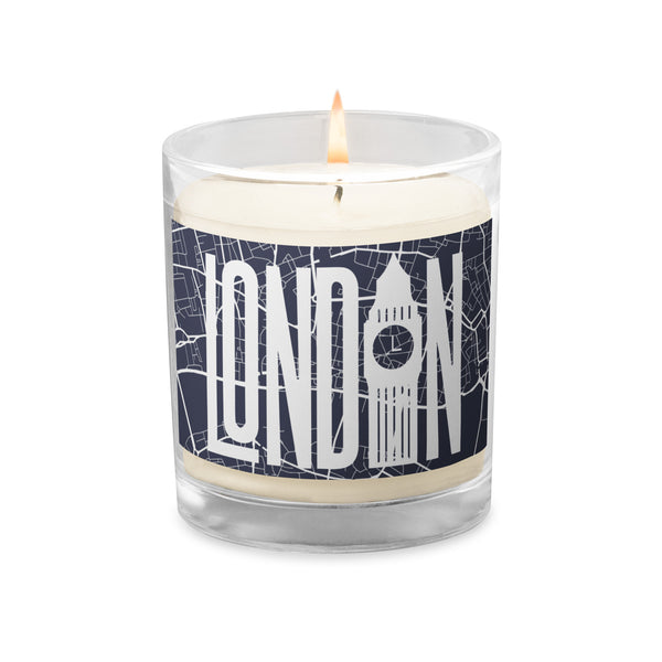 London Glass jar soy wax candle Pura Vida