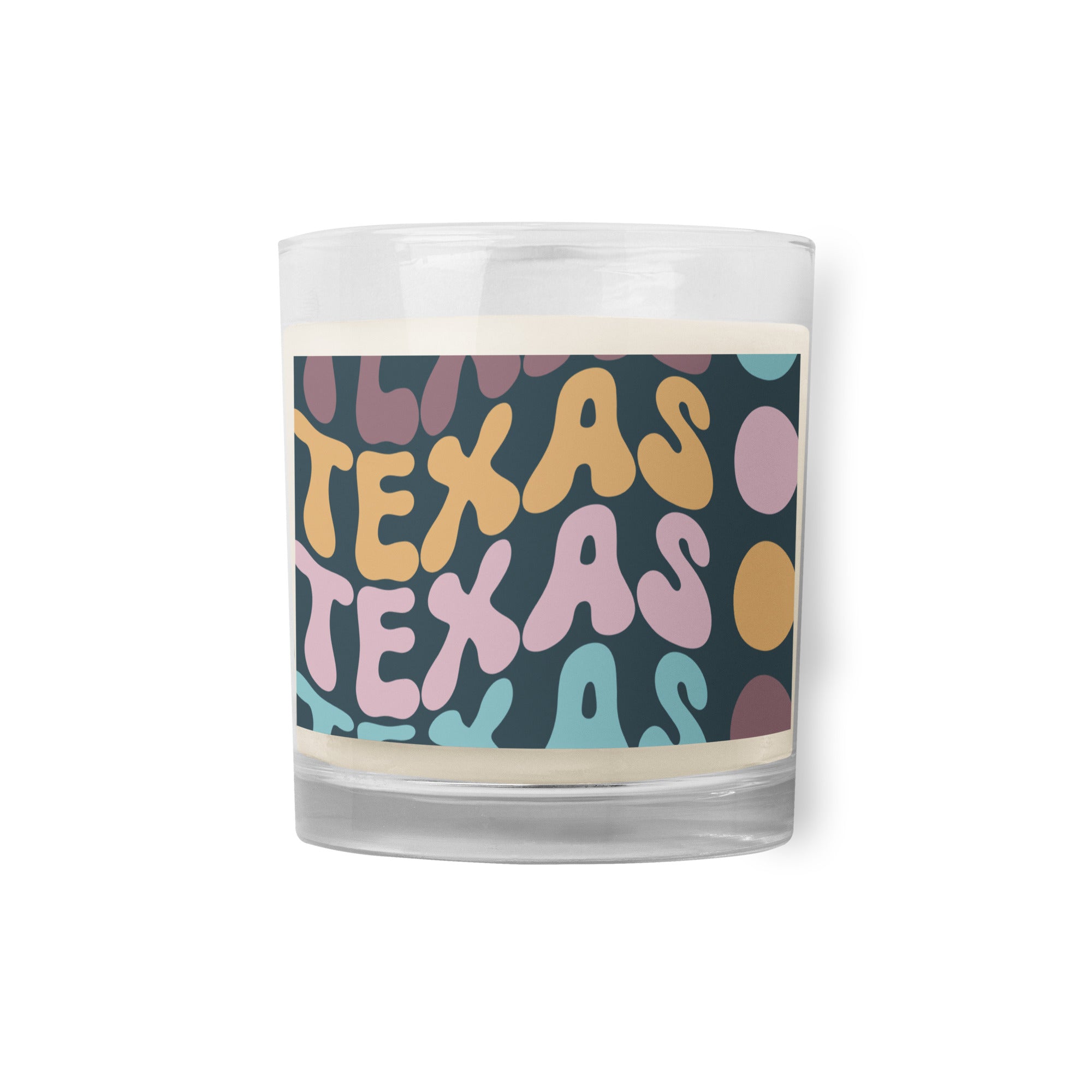 Texas Glass jar soy wax candle Pura Vida