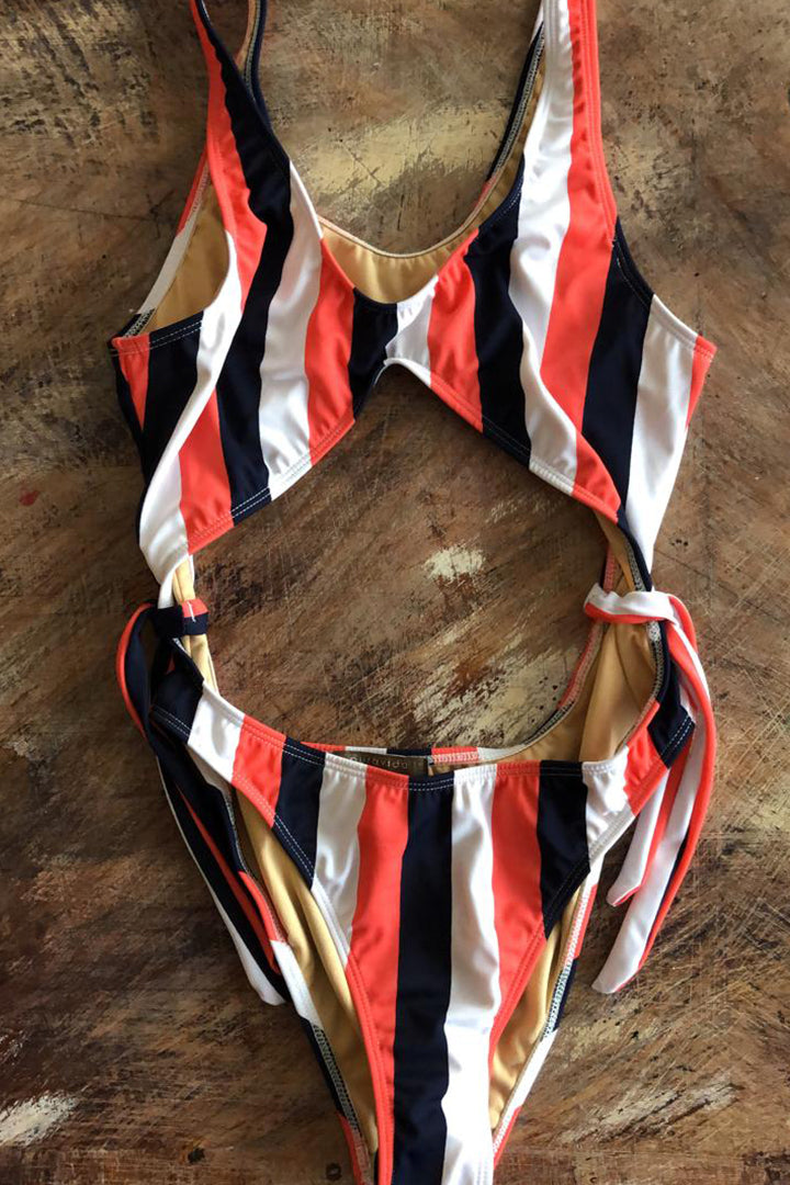 Infinity Swimsuit Multicolor Lines Pura Vida