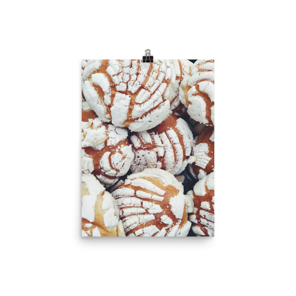 Concha: A Mexican Pastry Photo paper poster Pura Vida