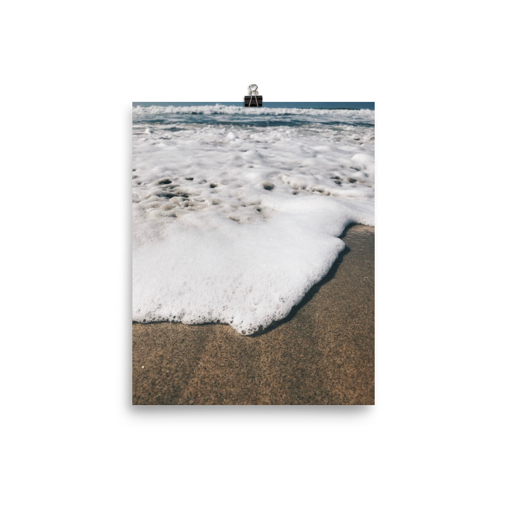 Puerto Escondido Ocean Foam Photo paper poster Pura Vida