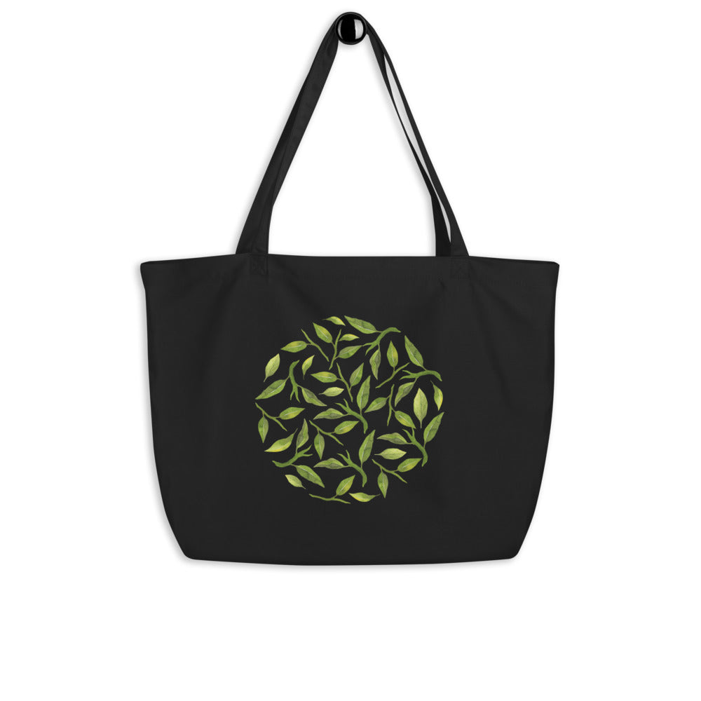 Leaf Large organic tote bag Pura Vida