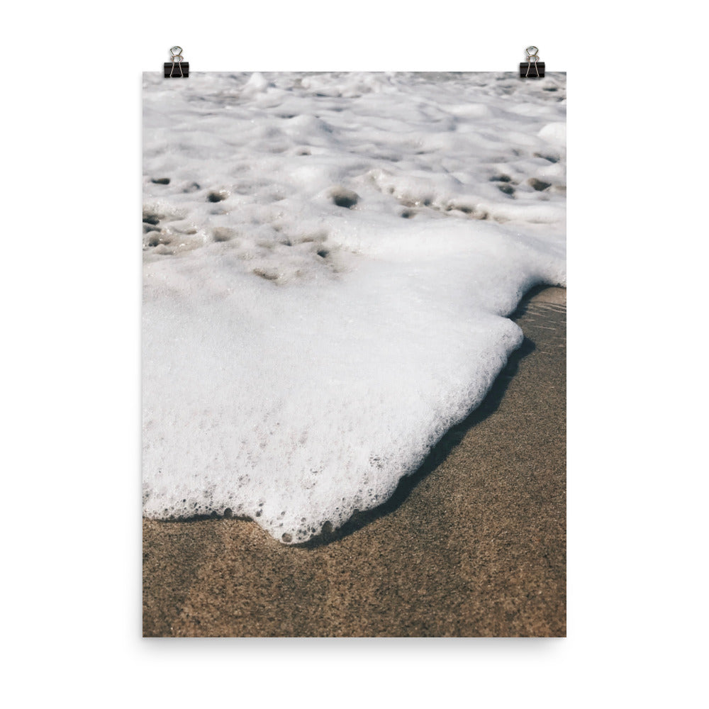 Puerto Escondido Ocean Foam Photo paper poster Pura Vida