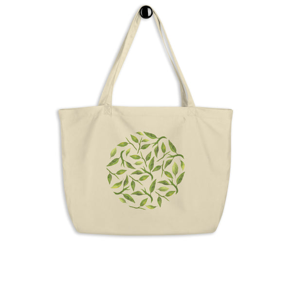 Leaf Large organic tote bag Pura Vida