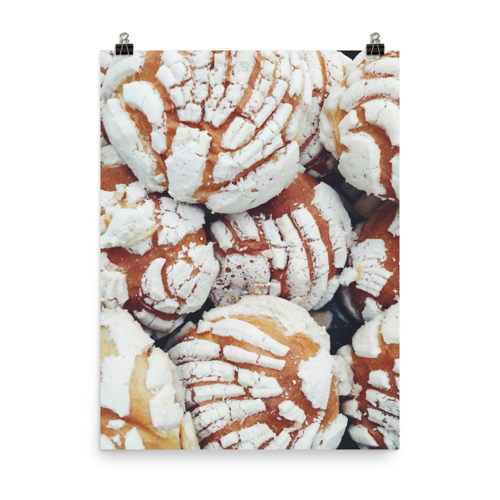 Concha: A Mexican Pastry Photo paper poster Pura Vida