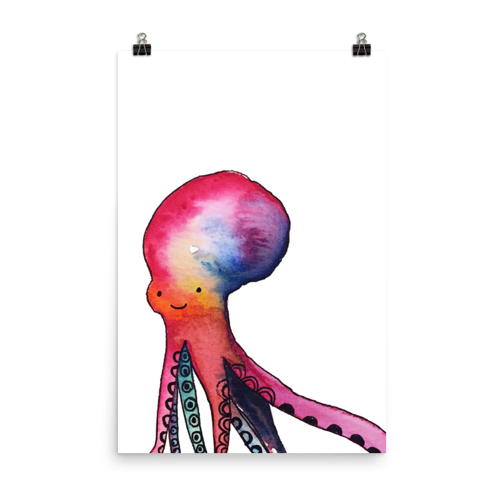 Colorful Octopus Nursery Art Print