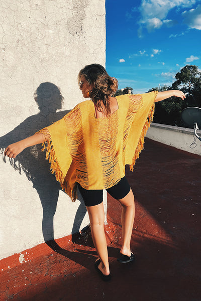 Zipolite Mustard Long Top Pura Vida