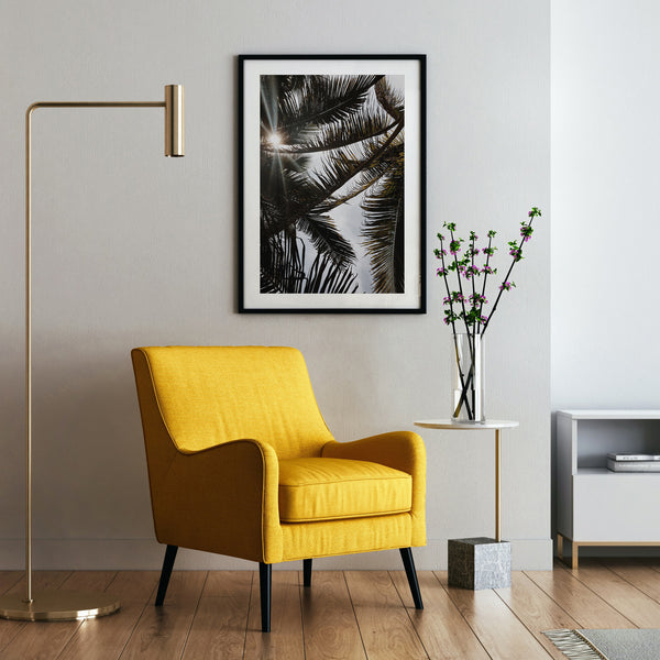 Puerto Escondido Palm Trees Photo paper poster Pura Vida