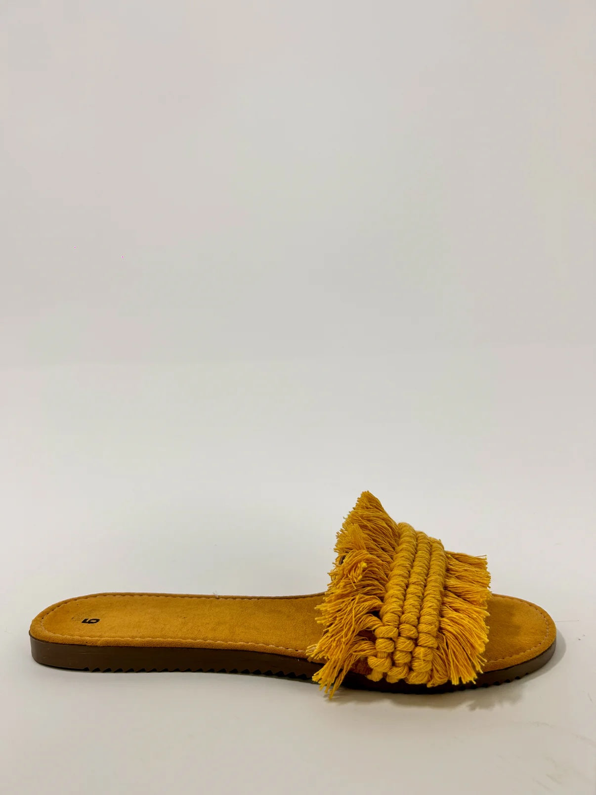 Handmade Mexican Yellow Macrame Sandals